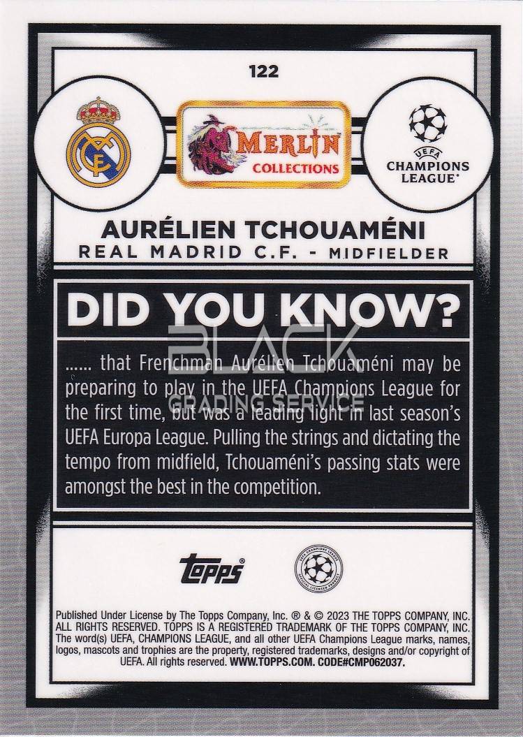 Back - Topps UEFA CL Merlin Collections