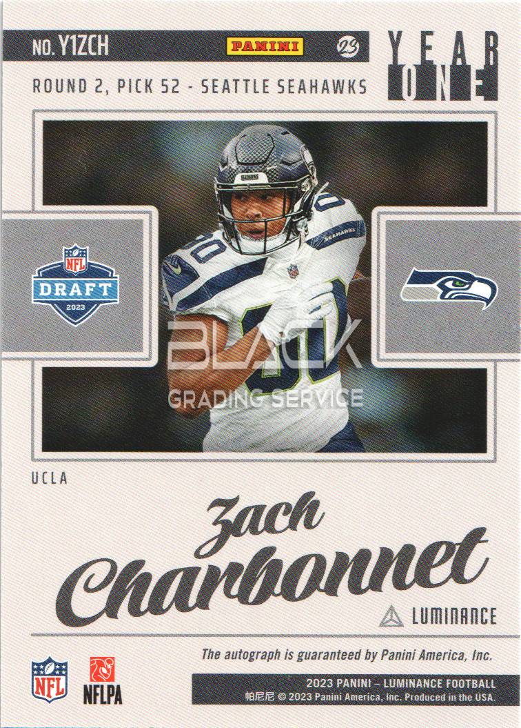 Back - Panini Luminance Year One Rookie