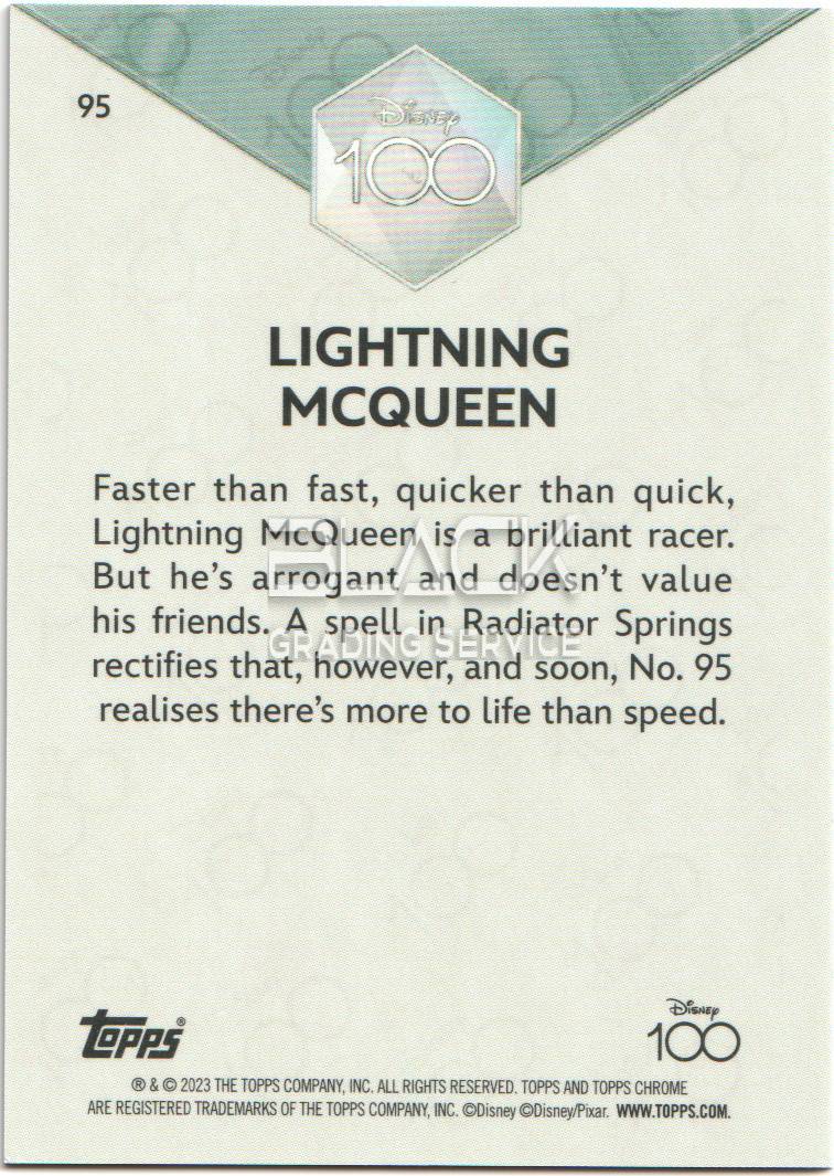 Back - Topps Chrome Disney 100