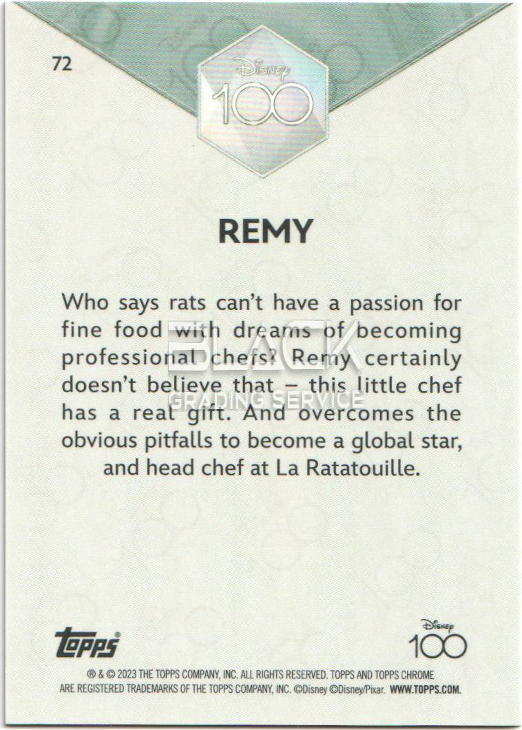 Back - Topps Chrome Disney 100