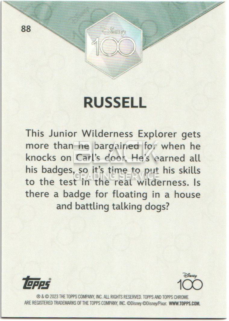 Back - Topps Chrome Disney 100