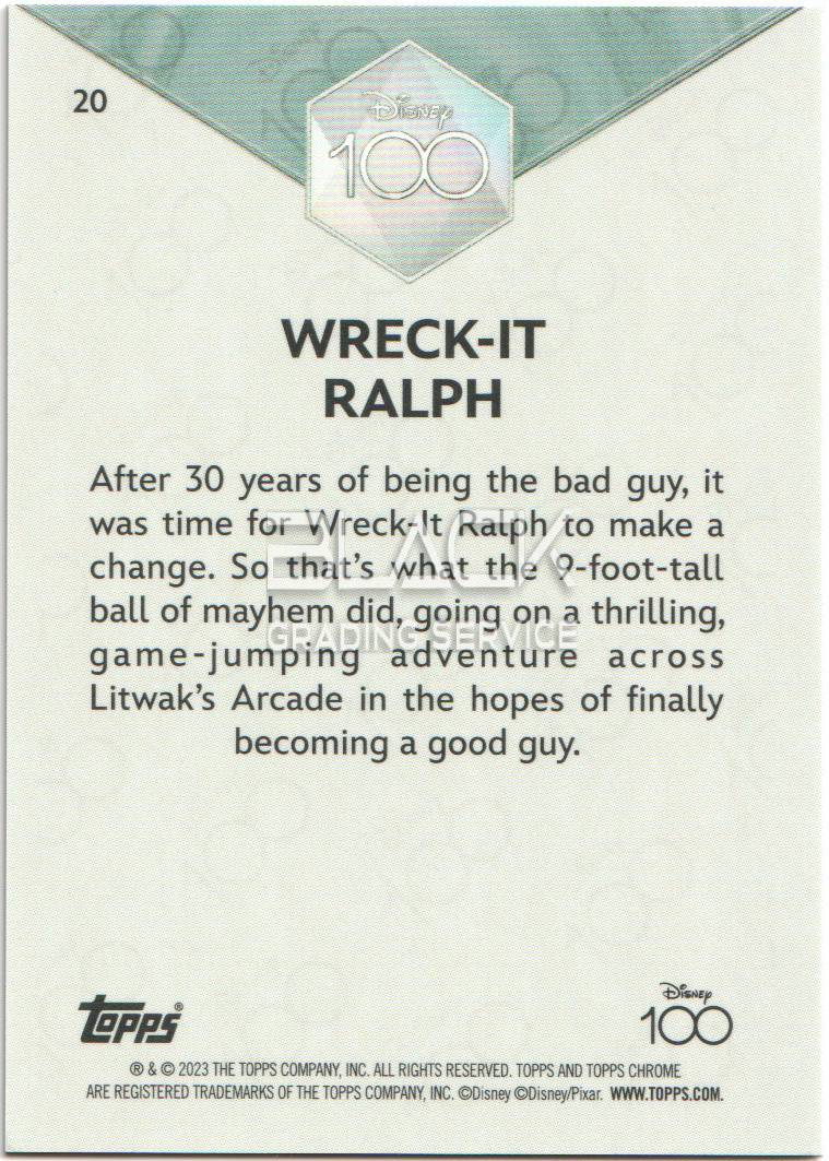 Back - Topps Chrome Disney 100