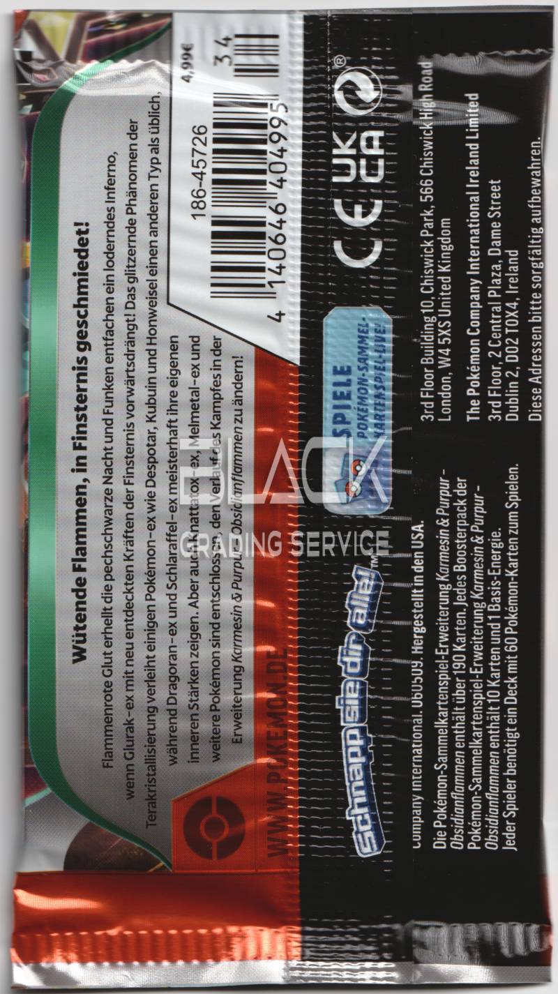 Back - pokemon S&V GER Obsidian Flames