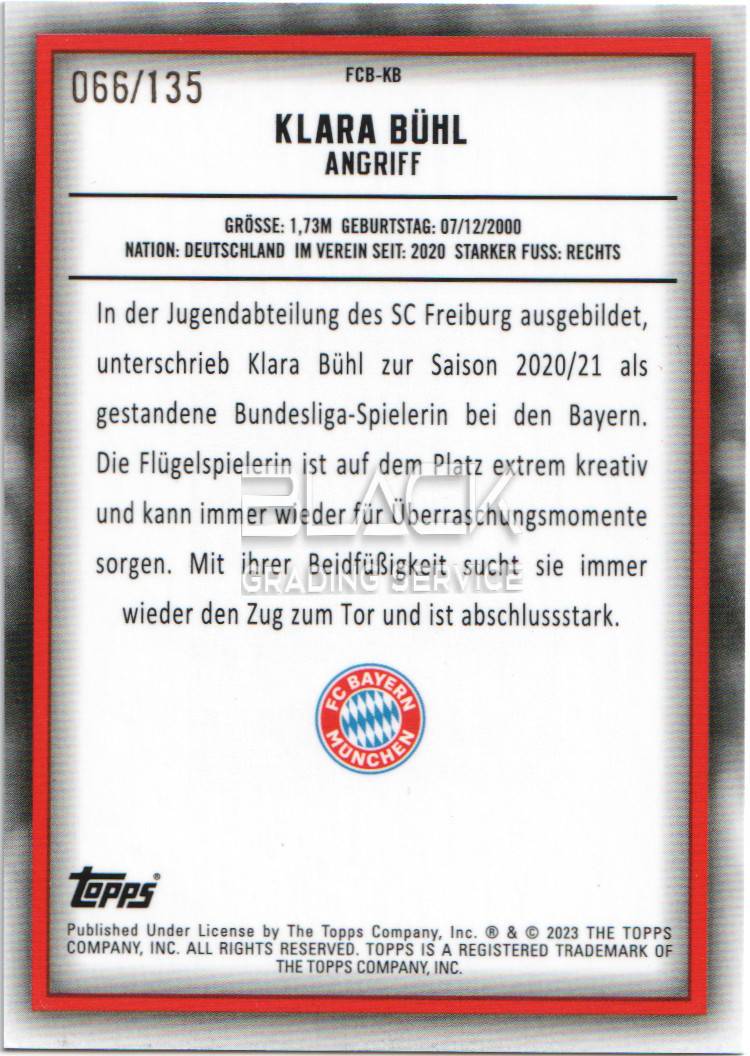 Back - Topps FC Bayern Team Set