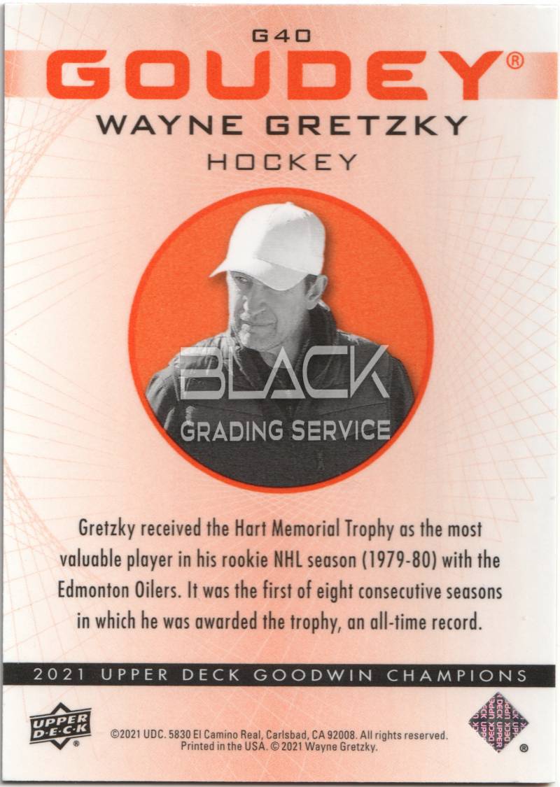 Back - Upper Deck Goodwin Champions Goudey 