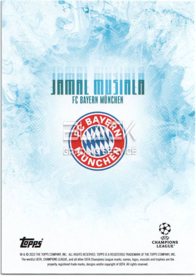 Back - Topps UCC Jamal Musiala - Platinum