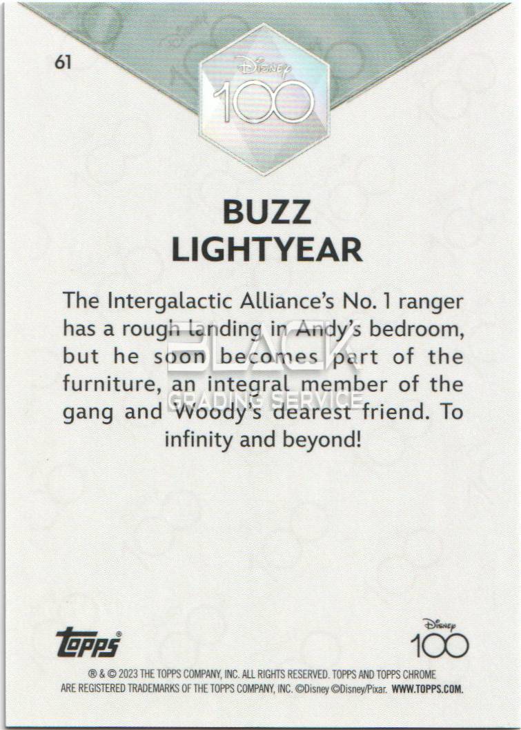 Back - Topps Chrome Disney 100