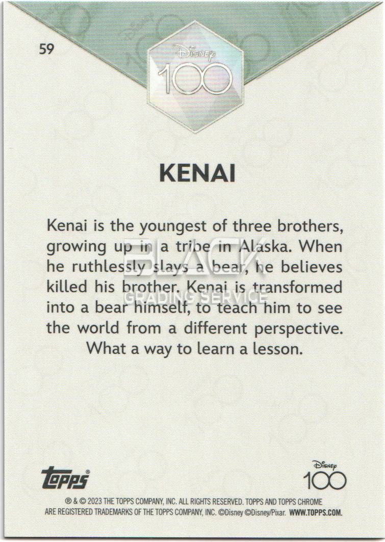 Back - Topps Chrome Disney 100