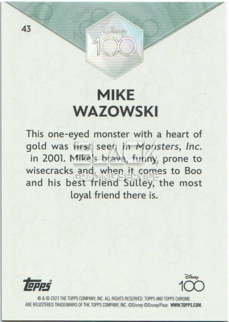 Back - Topps Chrome Disney 100