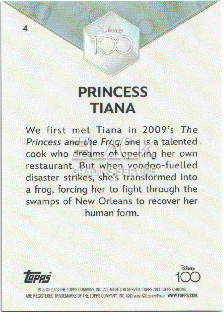 Back - Topps Chrome Disney 100