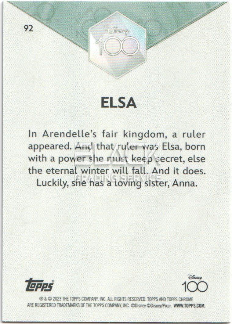 Back - Topps Chrome Disney 100