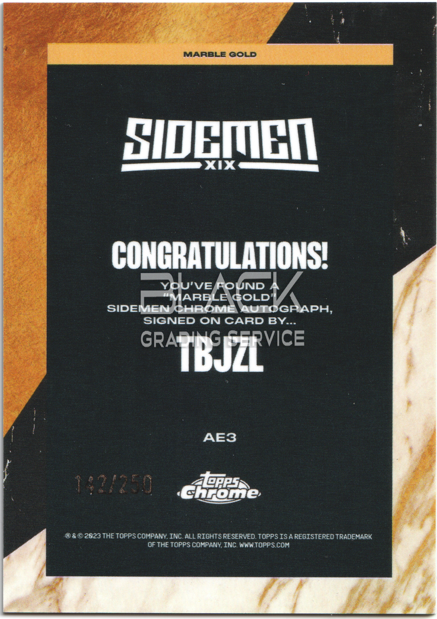 Back - Topps Chrome X Sidemen