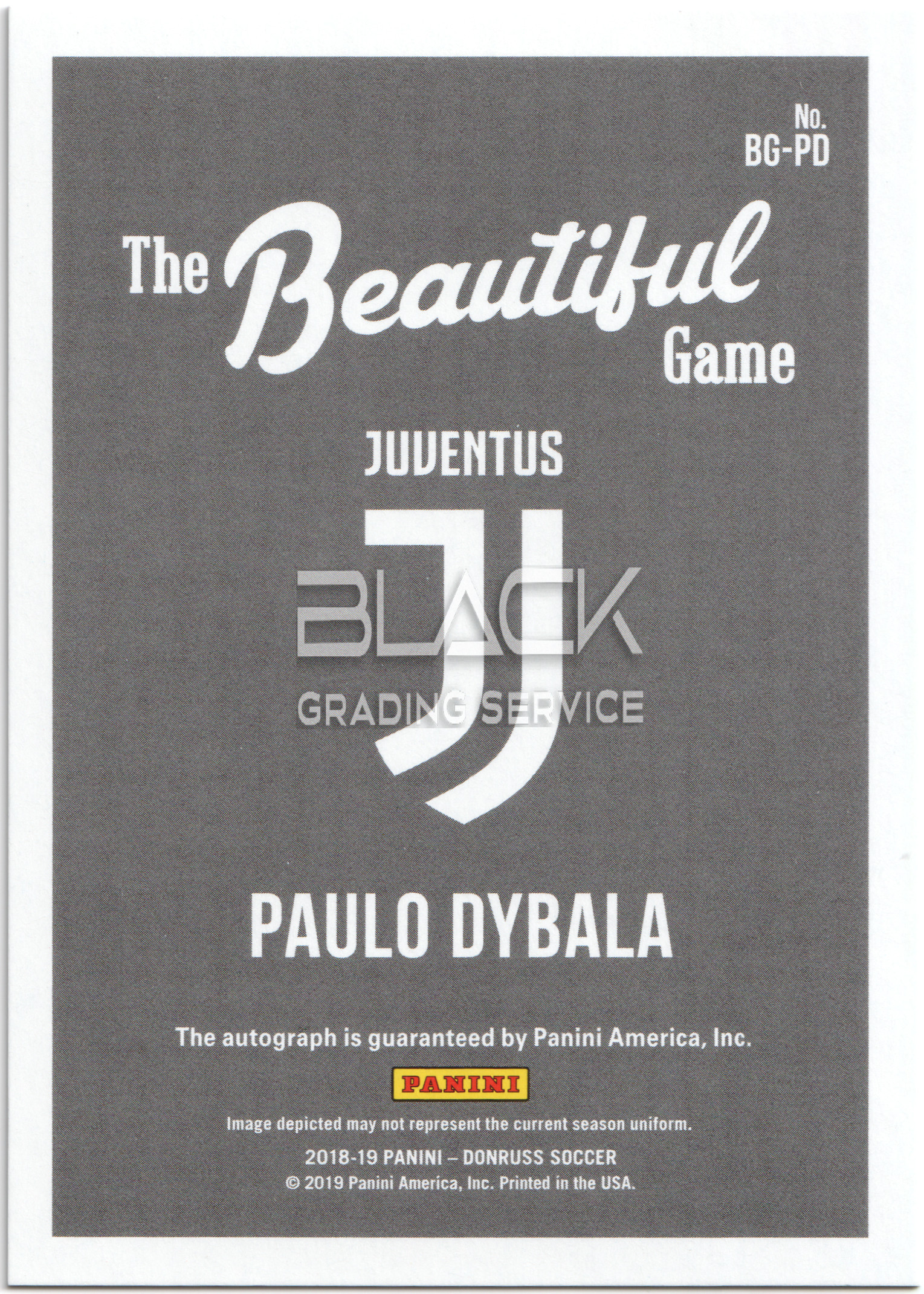 Back - Panini Donruss Soccer