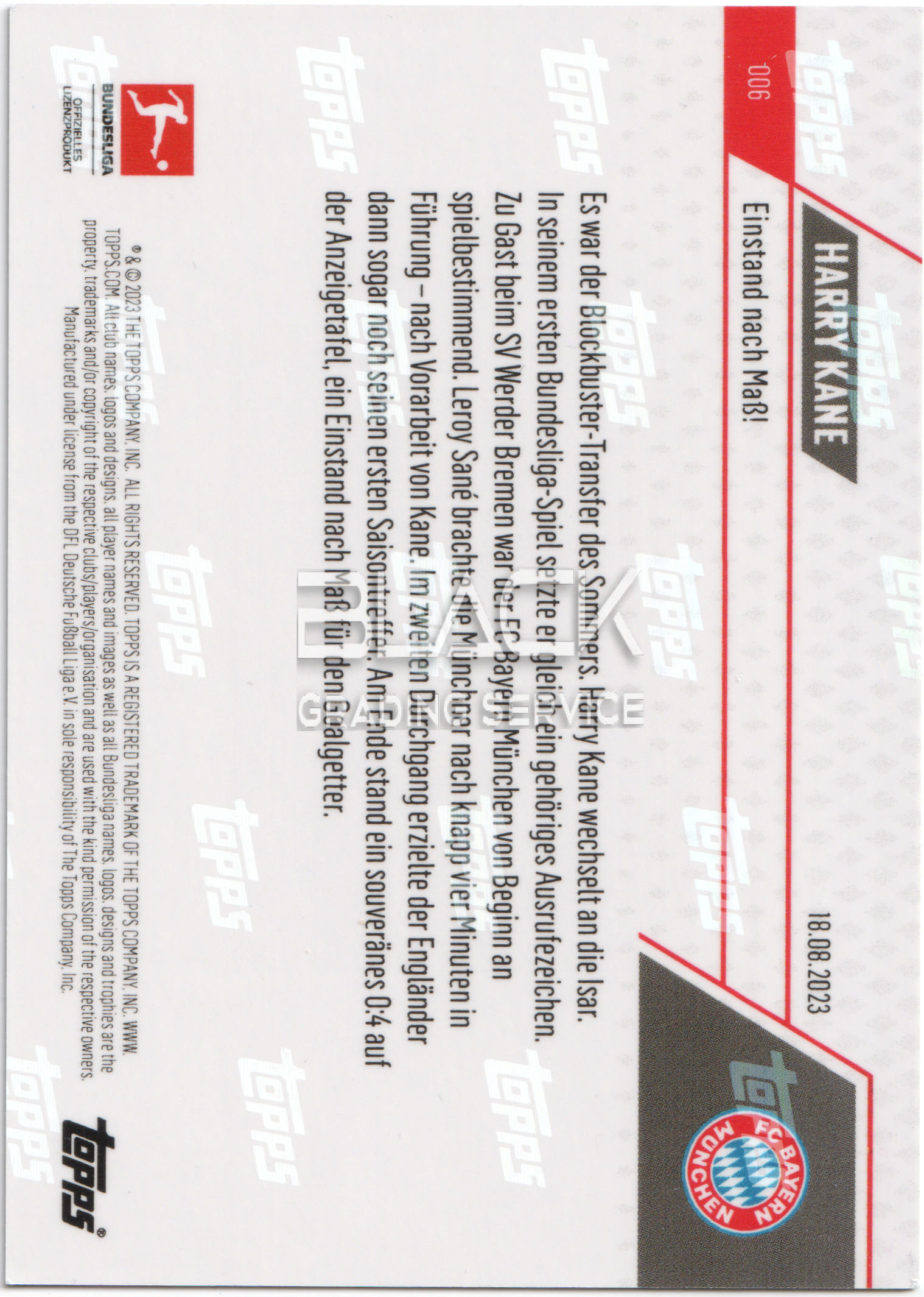 Back - Topps Now Bundesliga