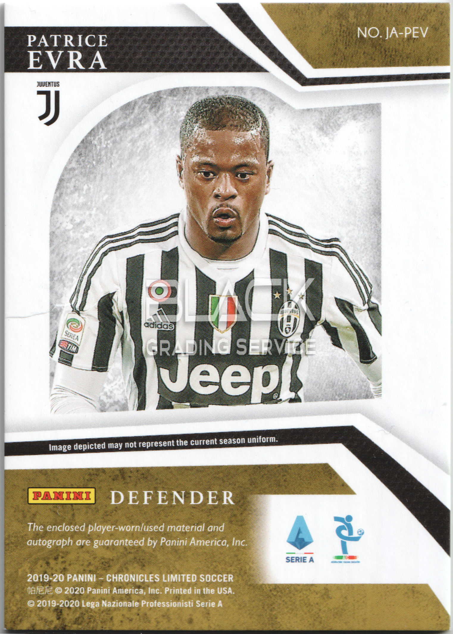 Back - Panini Chronicles Limited Soccer