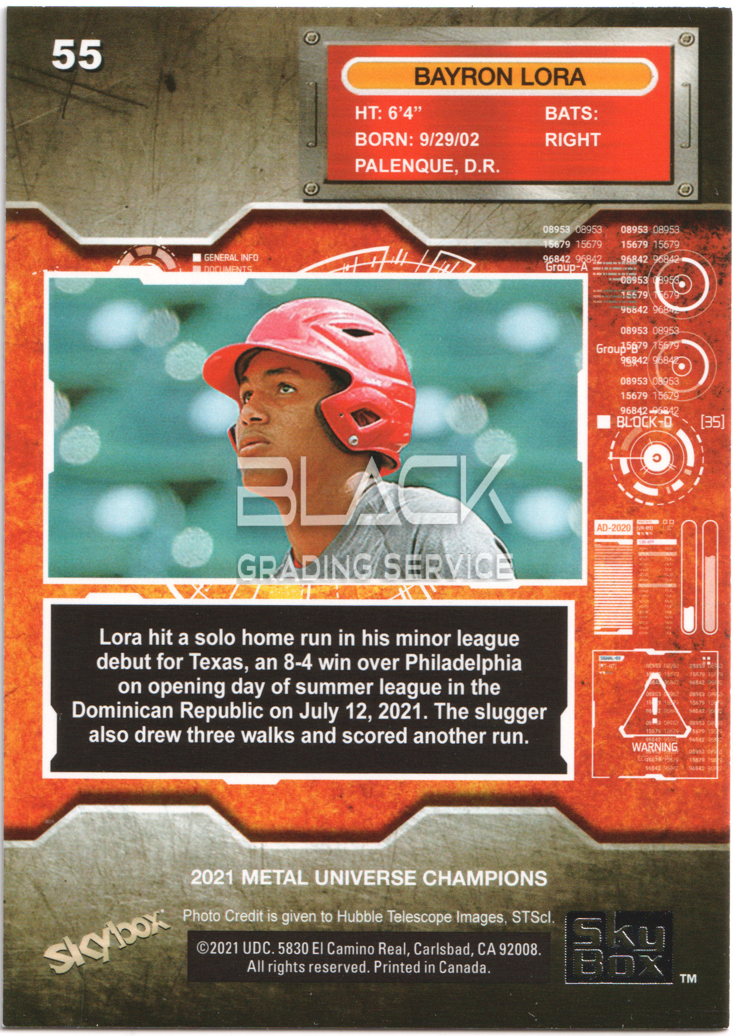 Back - Skybox Metal Universe Champions 