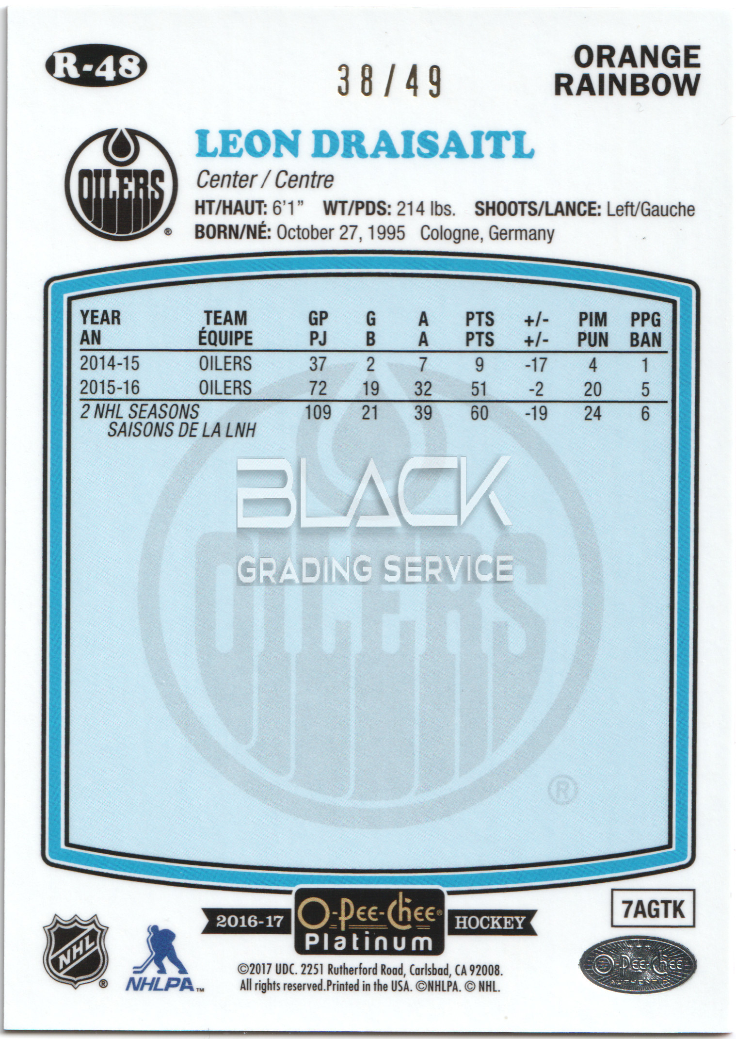 Back - O-PEE-CHEE PLATINUM 