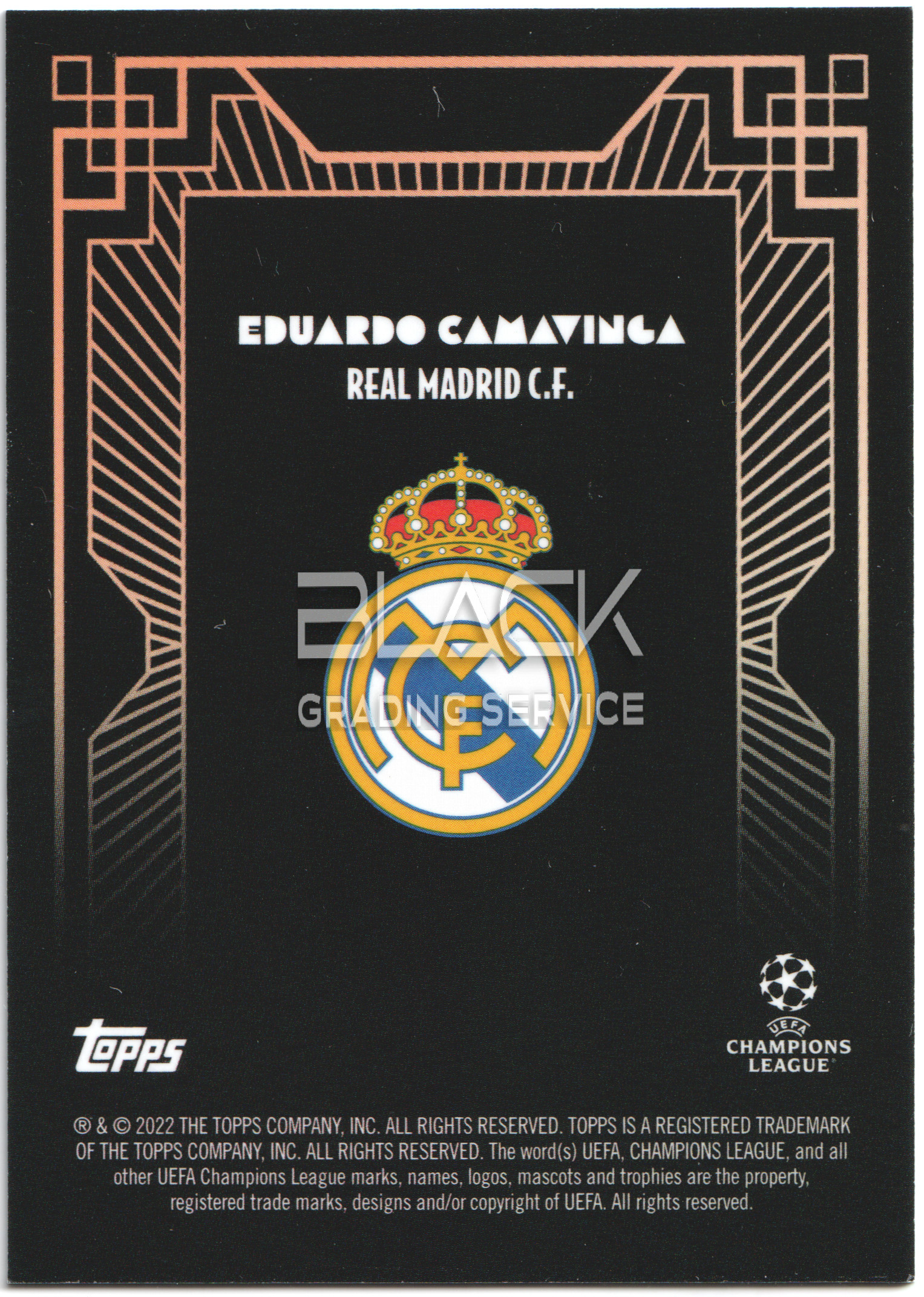 Back - Topps Deco UCC