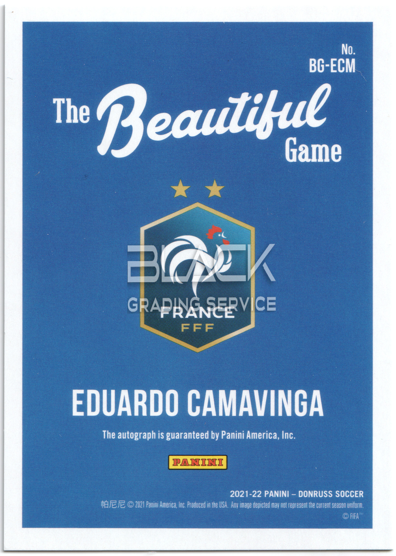 Back - Panini Donruss 