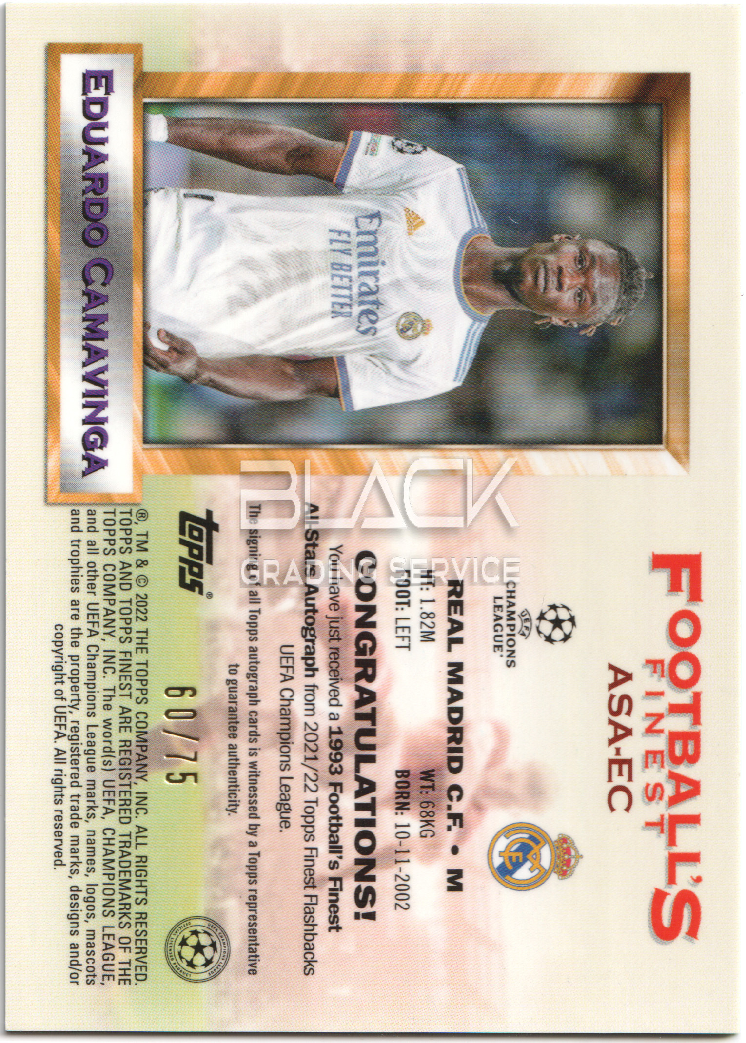 Back - TOPPS UCL FINEST FLASHBACKS