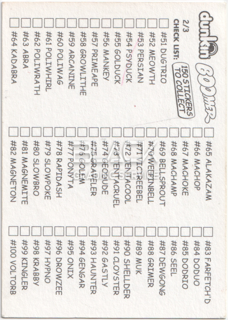 Back - Pokemon Dunkin Boomer Sticker