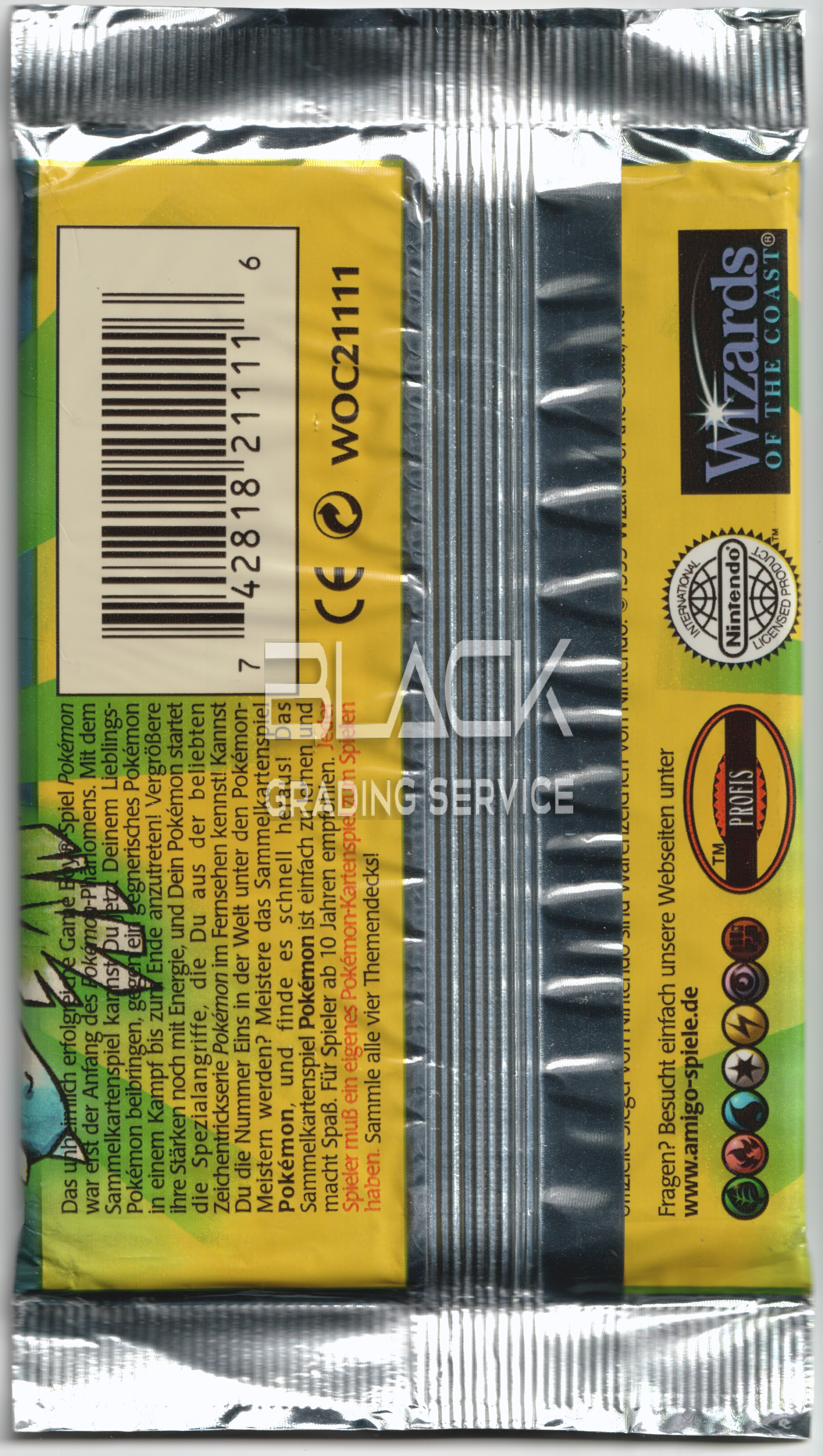 Back - Pokemon WOTC GER Base Set 1ST Edition