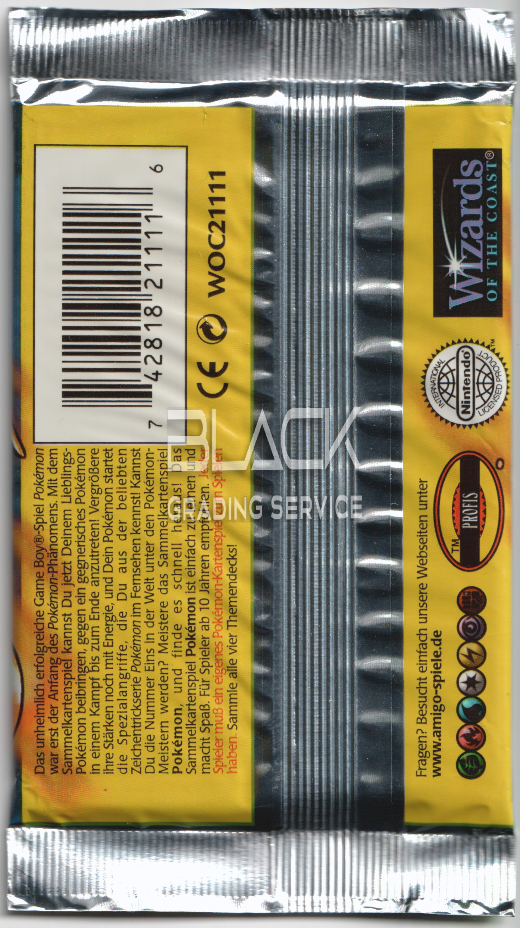 Back - Pokemon WOTC GER Base Set 1ST Edition