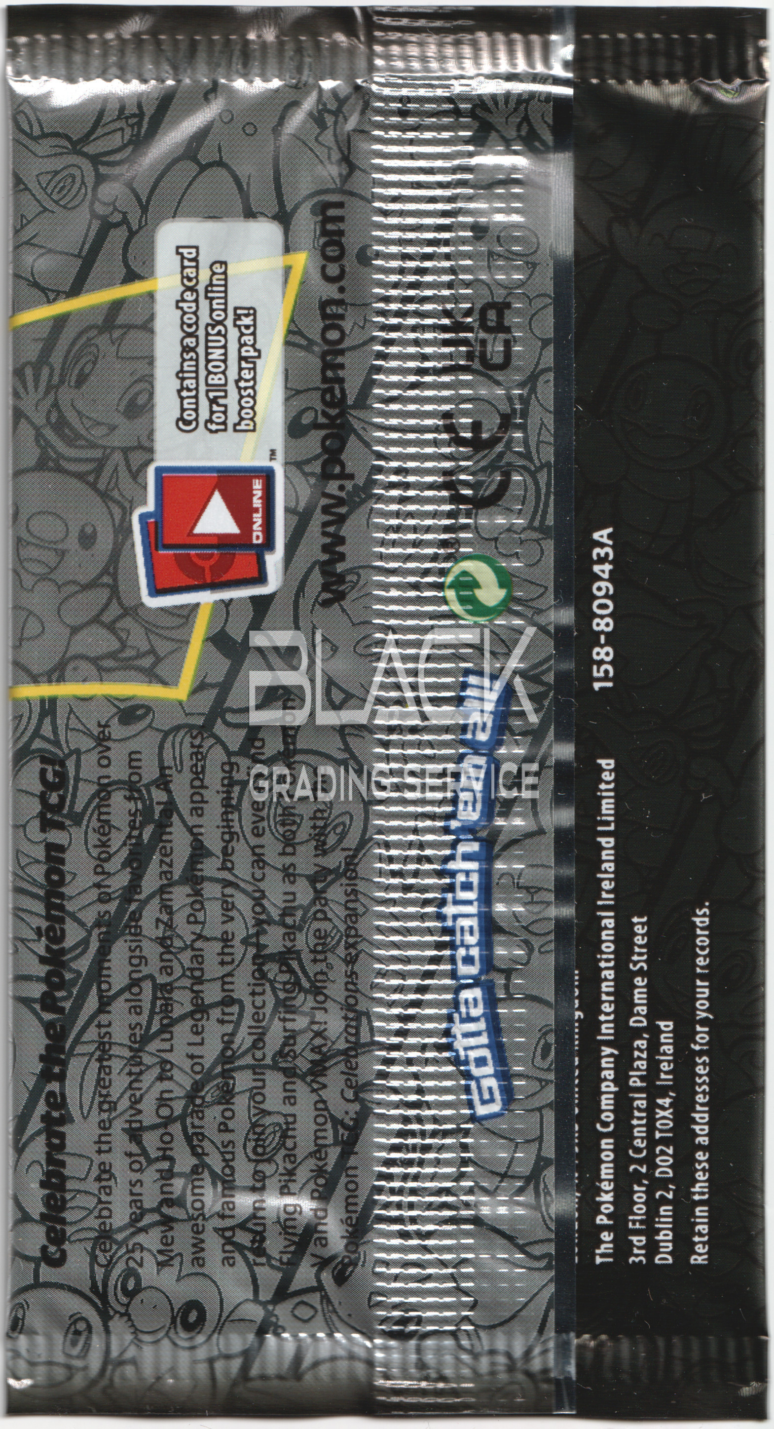 Back - Pokemon SWSH EN CELEBRATIONS 25TH