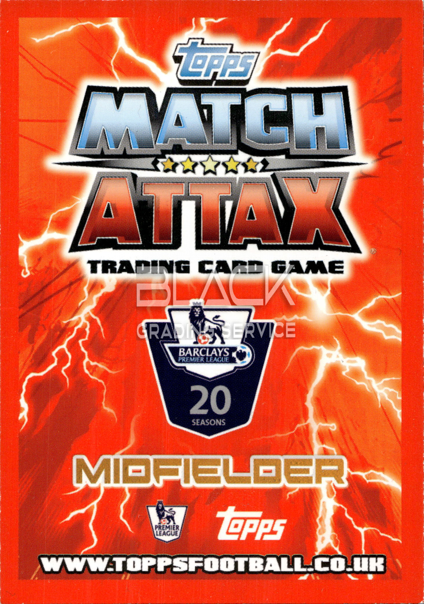 Back - Topps Match Attax
