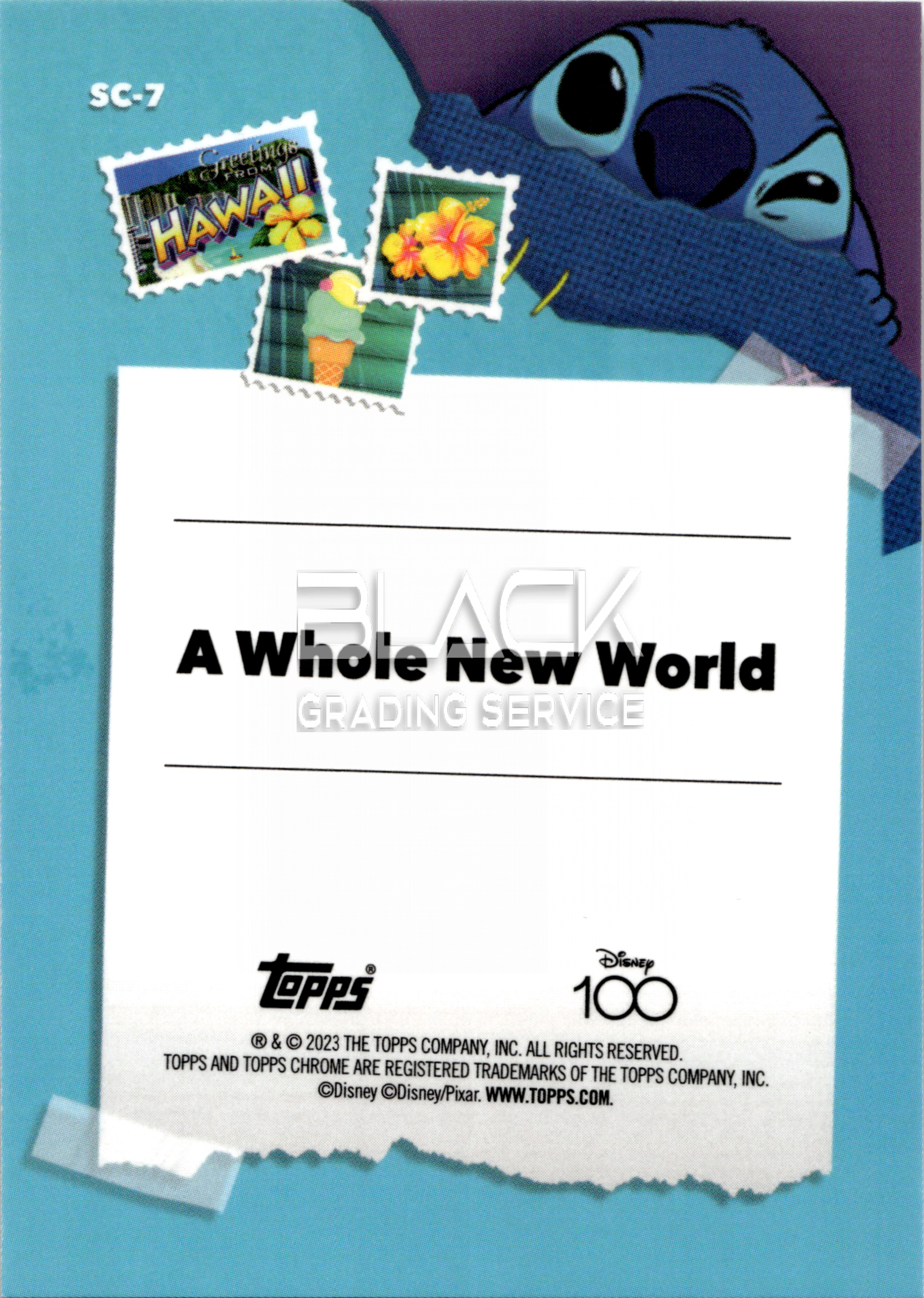 Back - Topps Chrome Disney 100