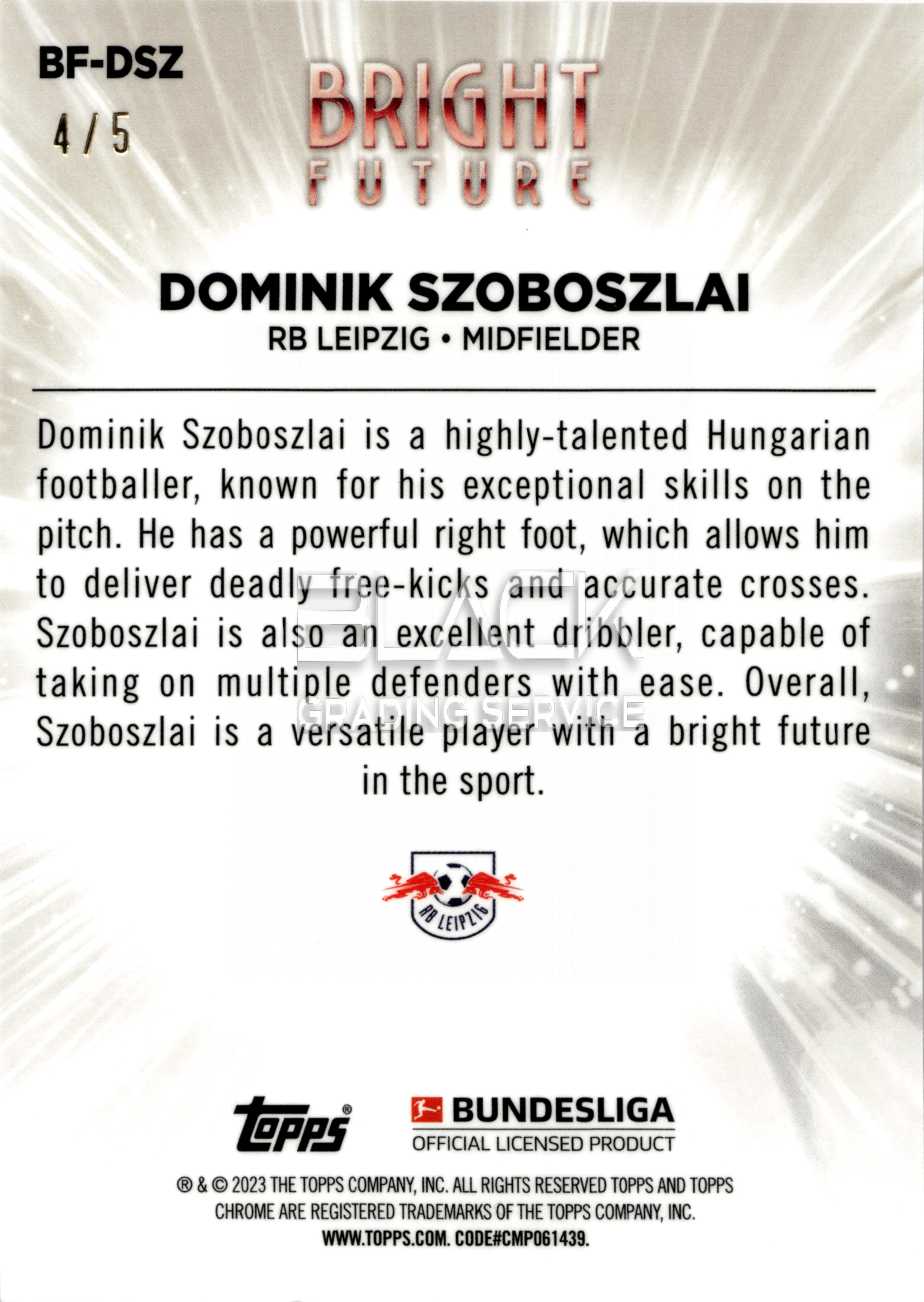 Back - Topps Chrome Bundesliga