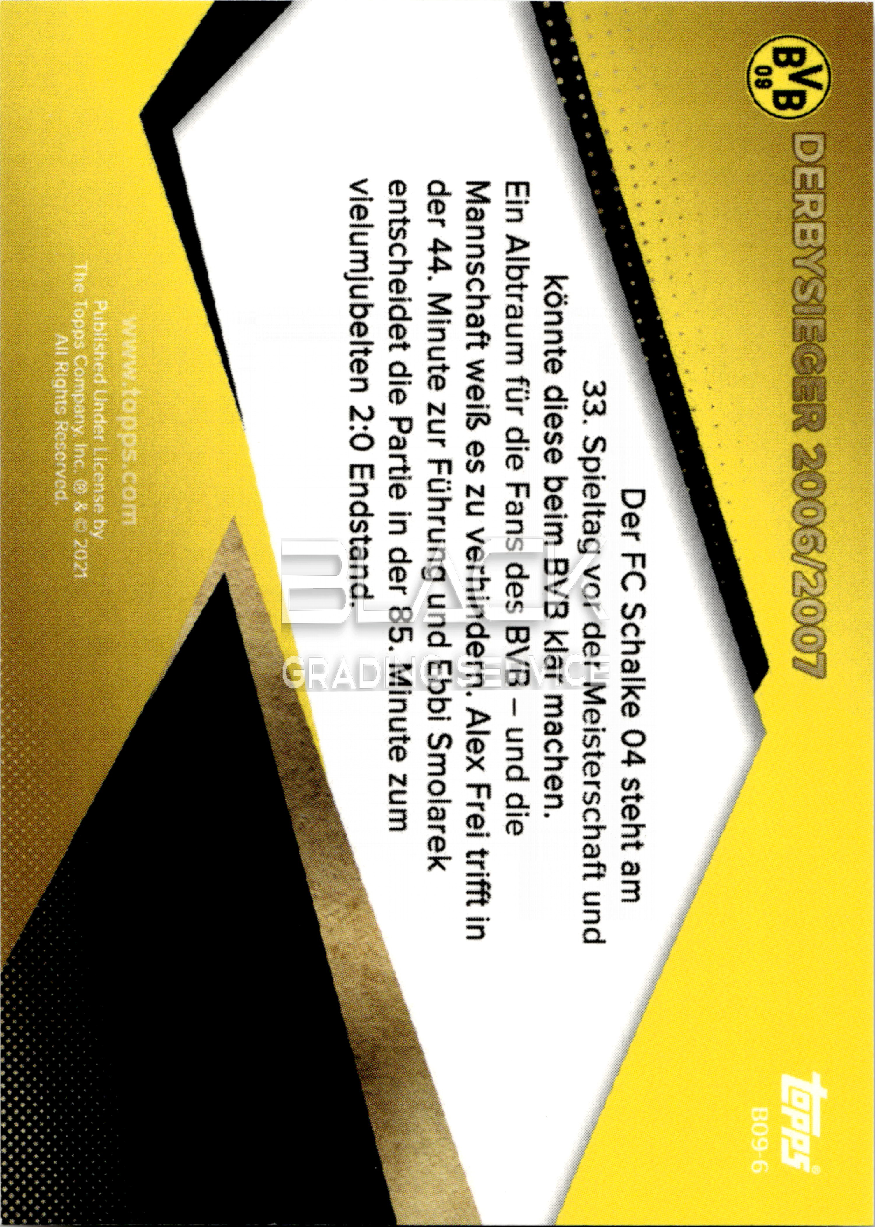 Back - Topps BVB Team Set