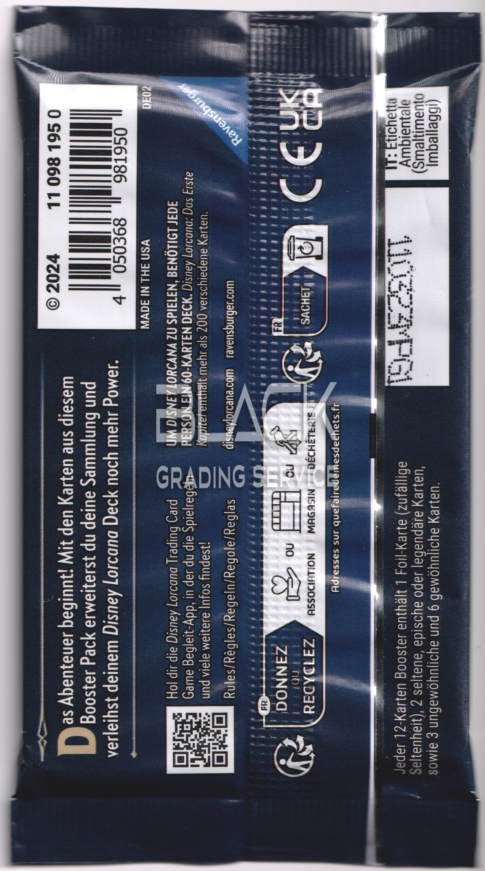 Back - Ravensburger GER Disney Lorcana The First Chapter