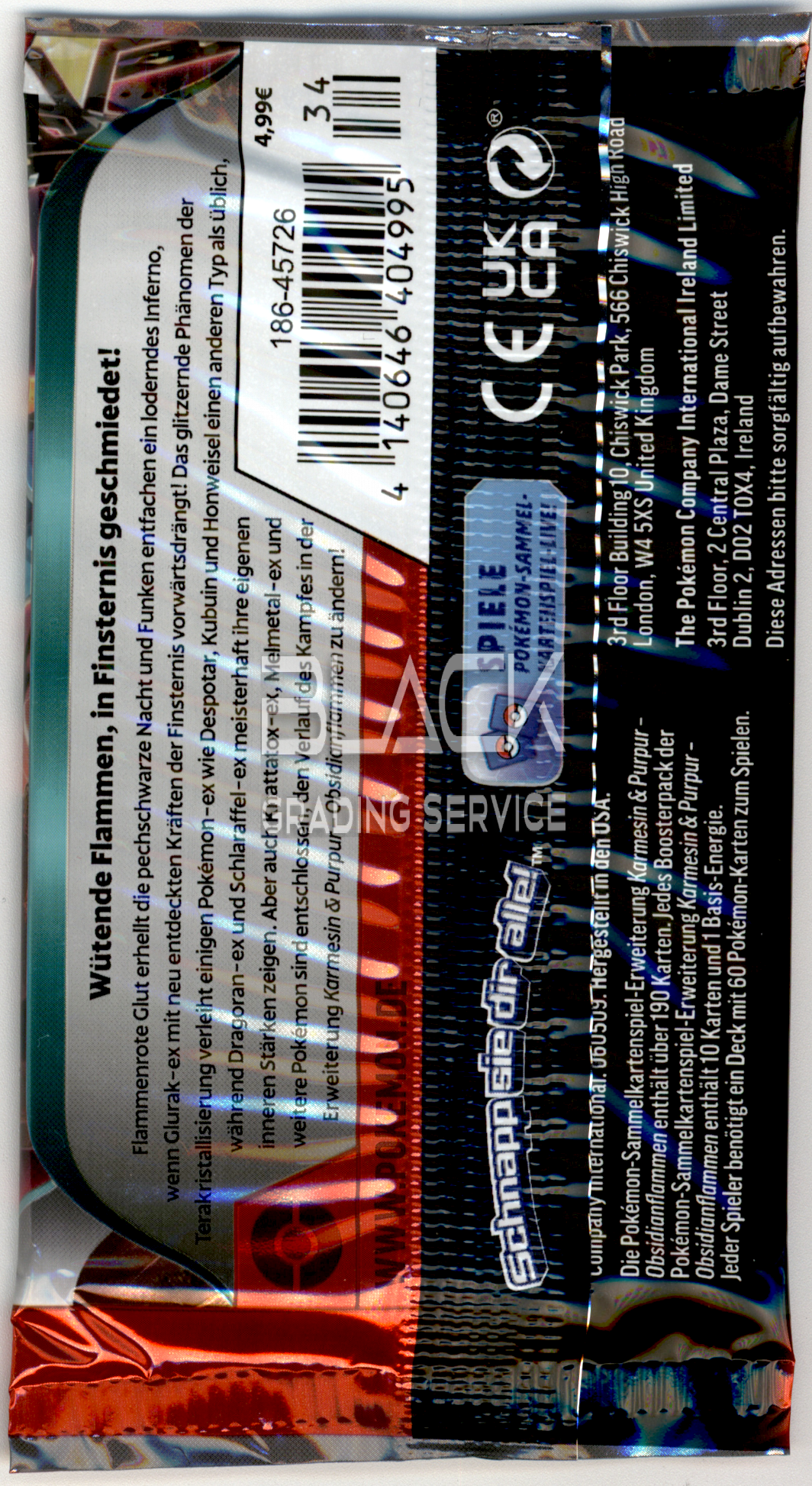 Back - Pokemon S&V GER Obsidian Flames