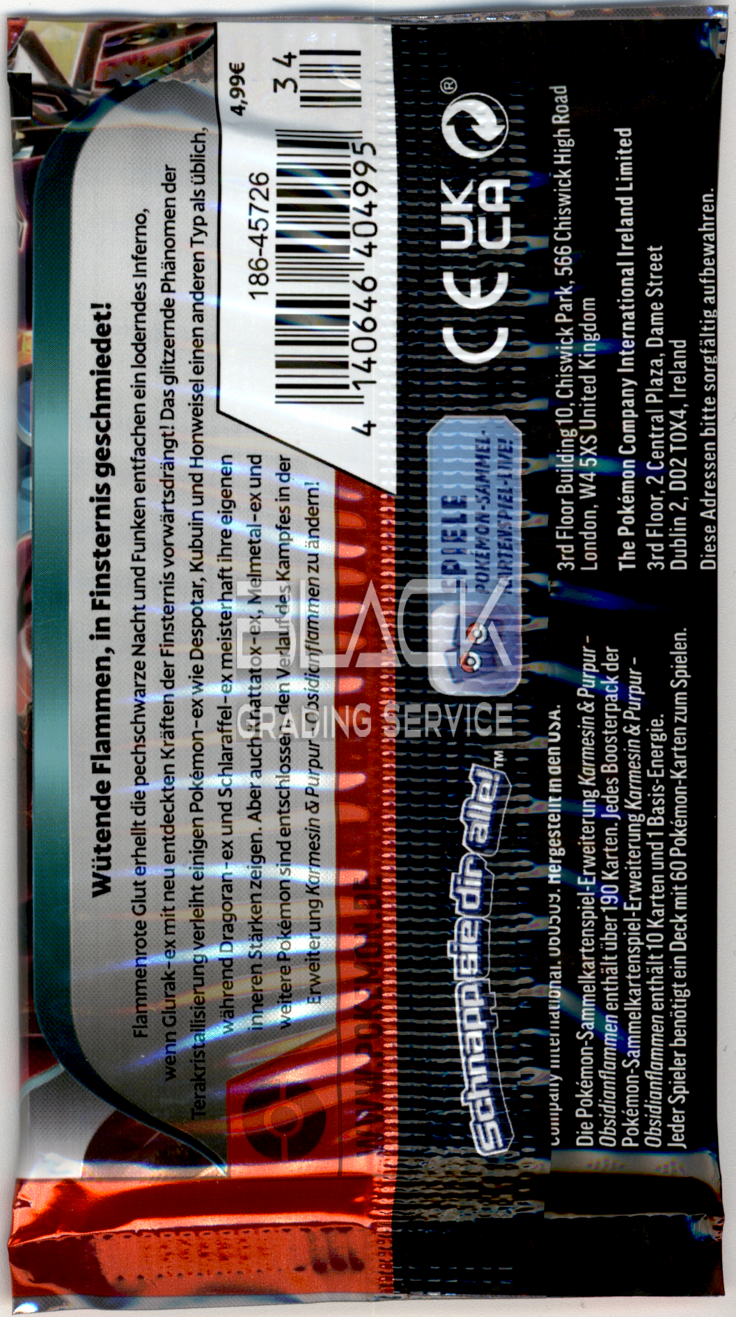 Back - Pokemon S&V GER Obsidian Flames