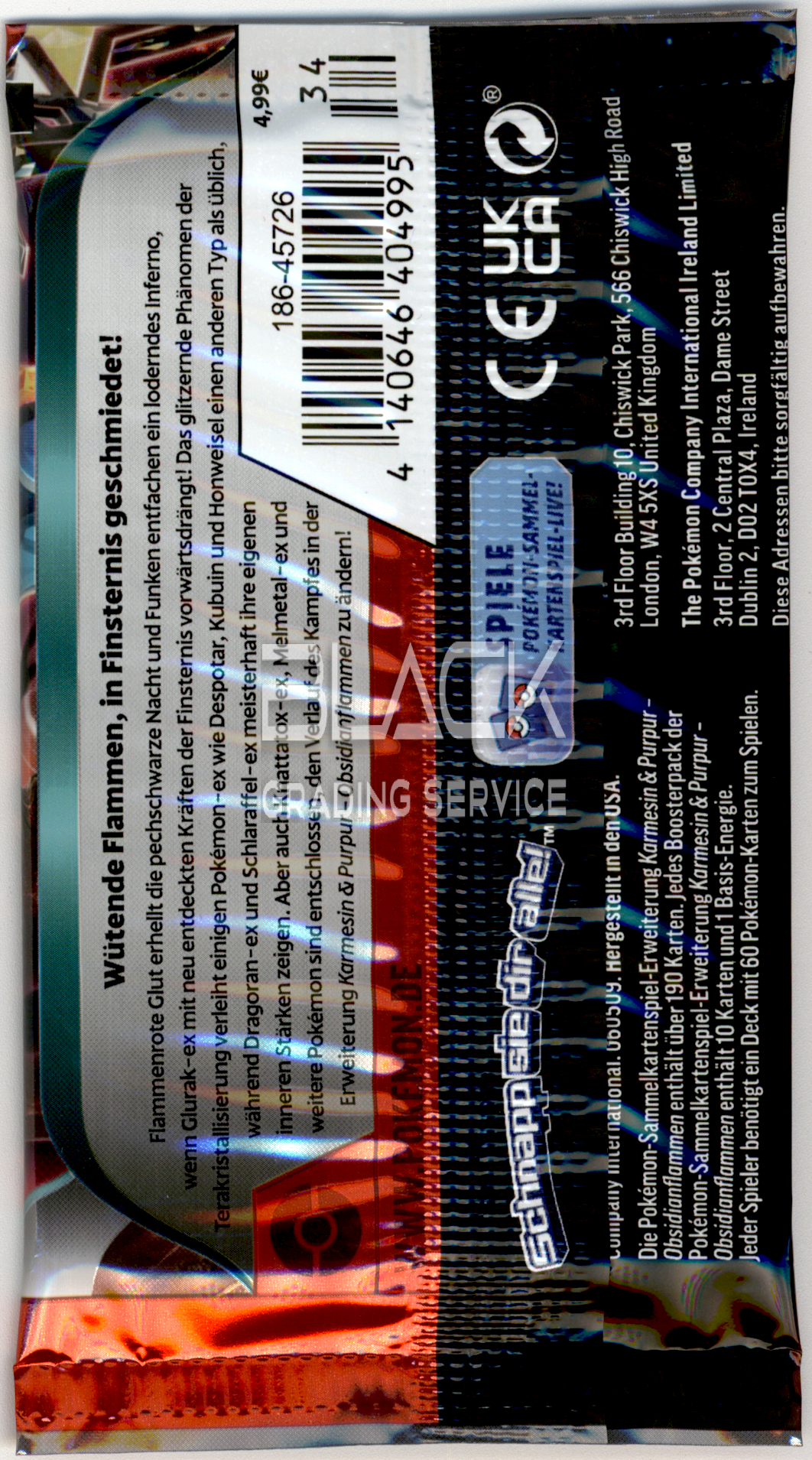 Back - Pokemon S&V GER Obsidian Flames