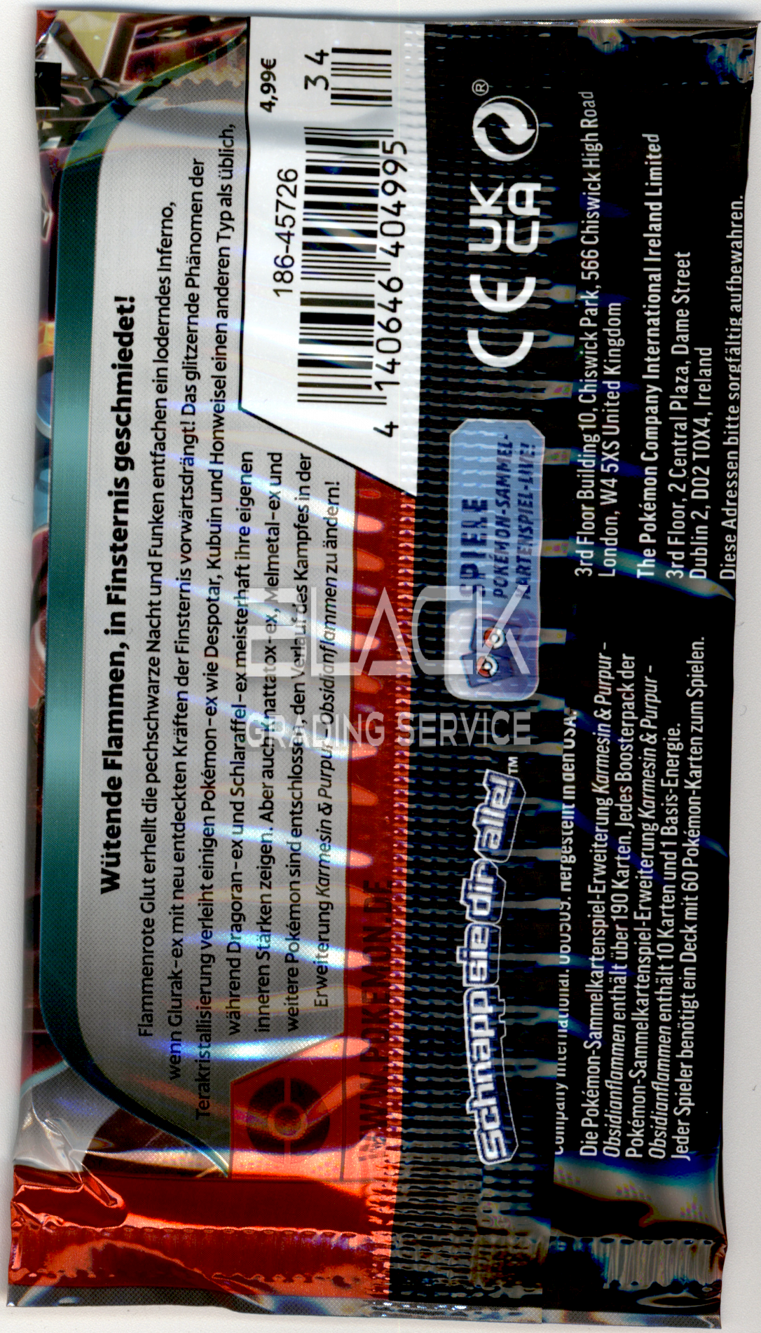 Back - Pokemon S&V GER Obsidian Flames