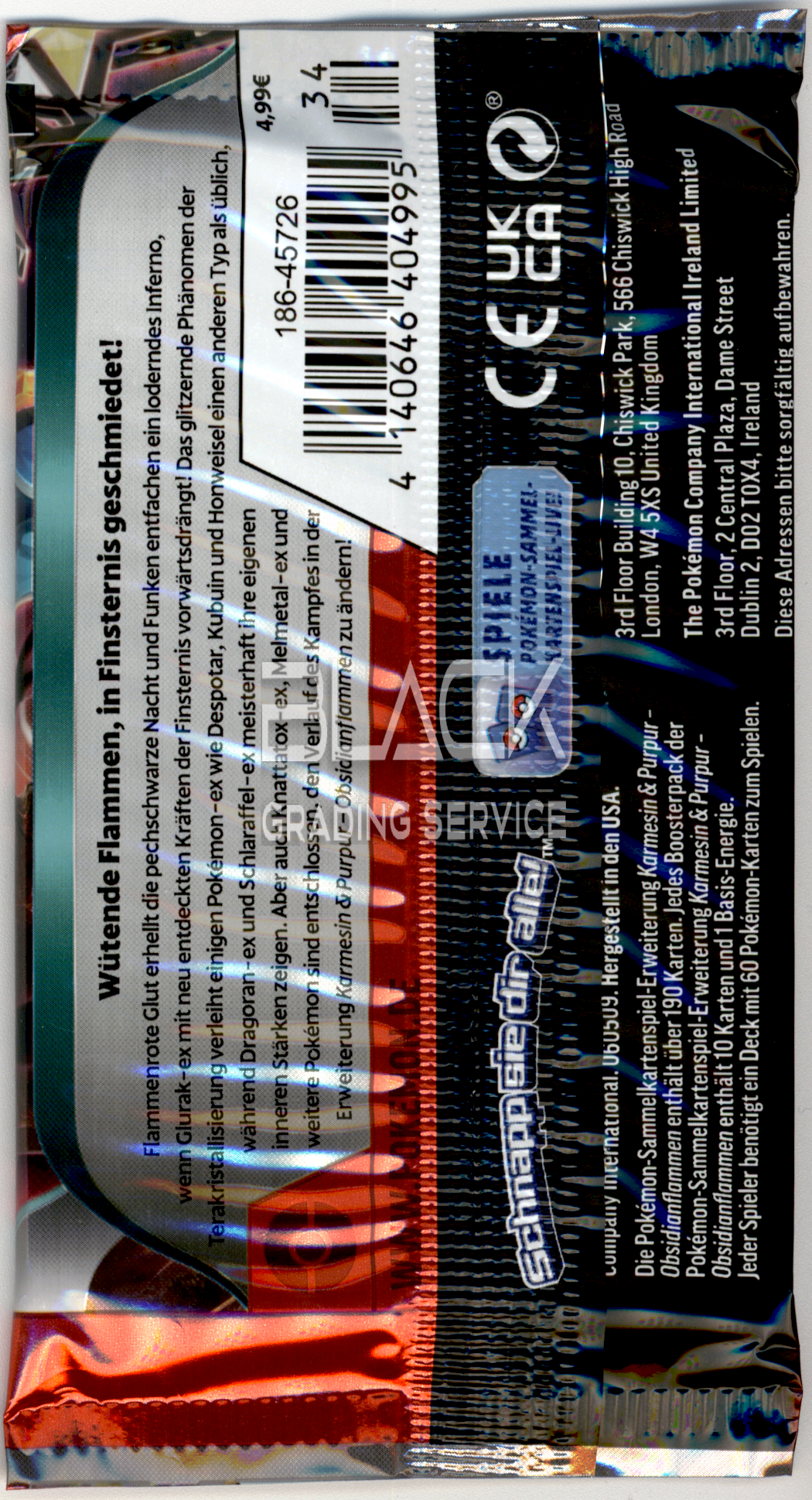 Back - Pokemon S&V GER Obsidian Flames