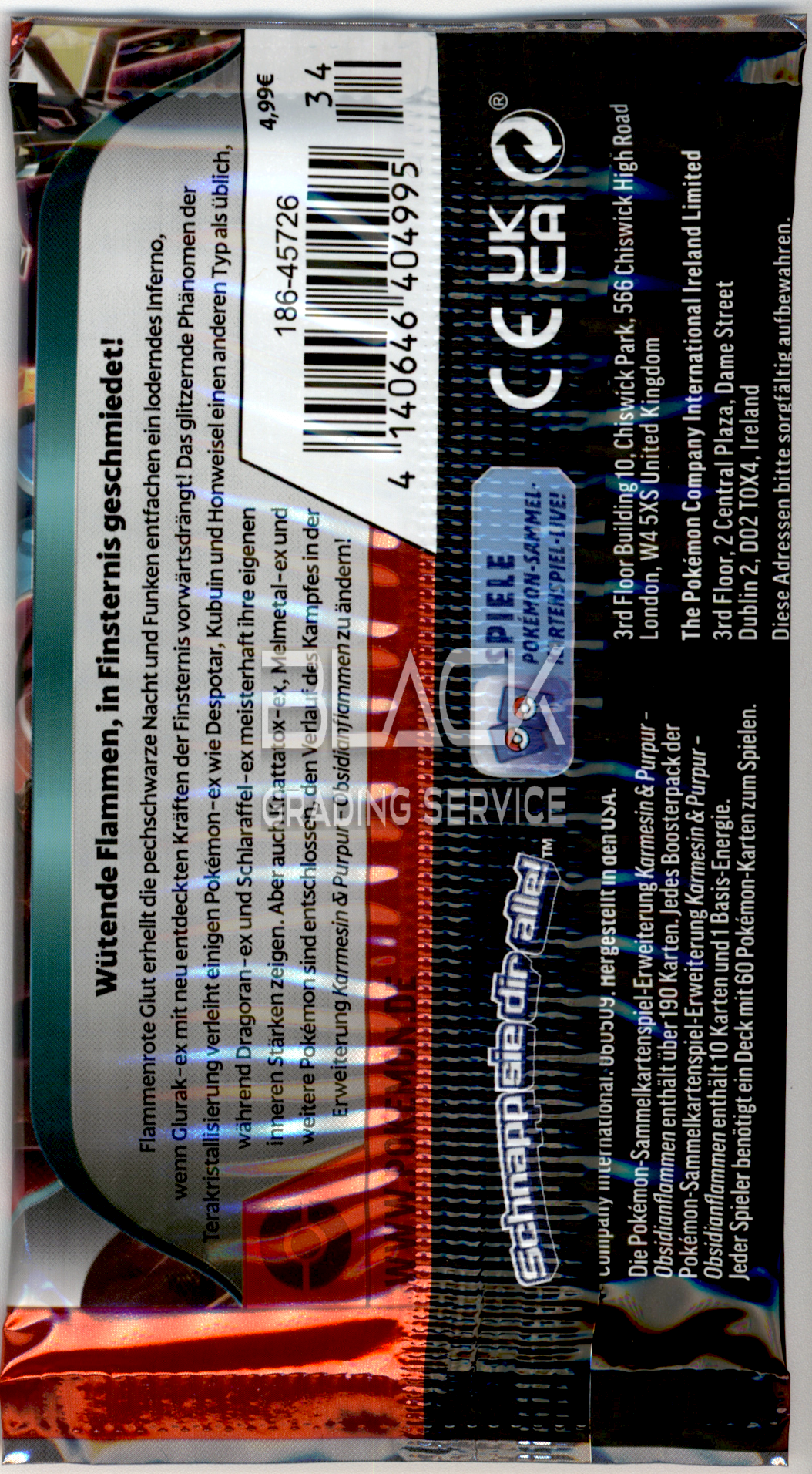 Back - Pokemon S&V GER Obsidian Flames