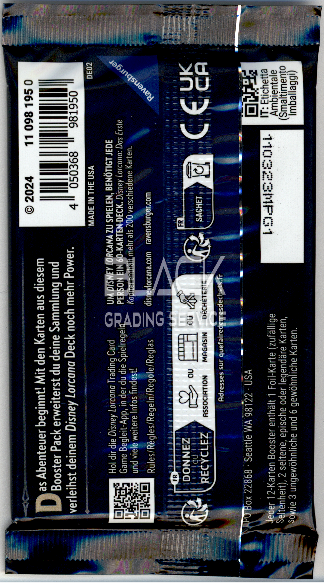 Back - Ravensburger GER Disney Lorcana The First Chapter