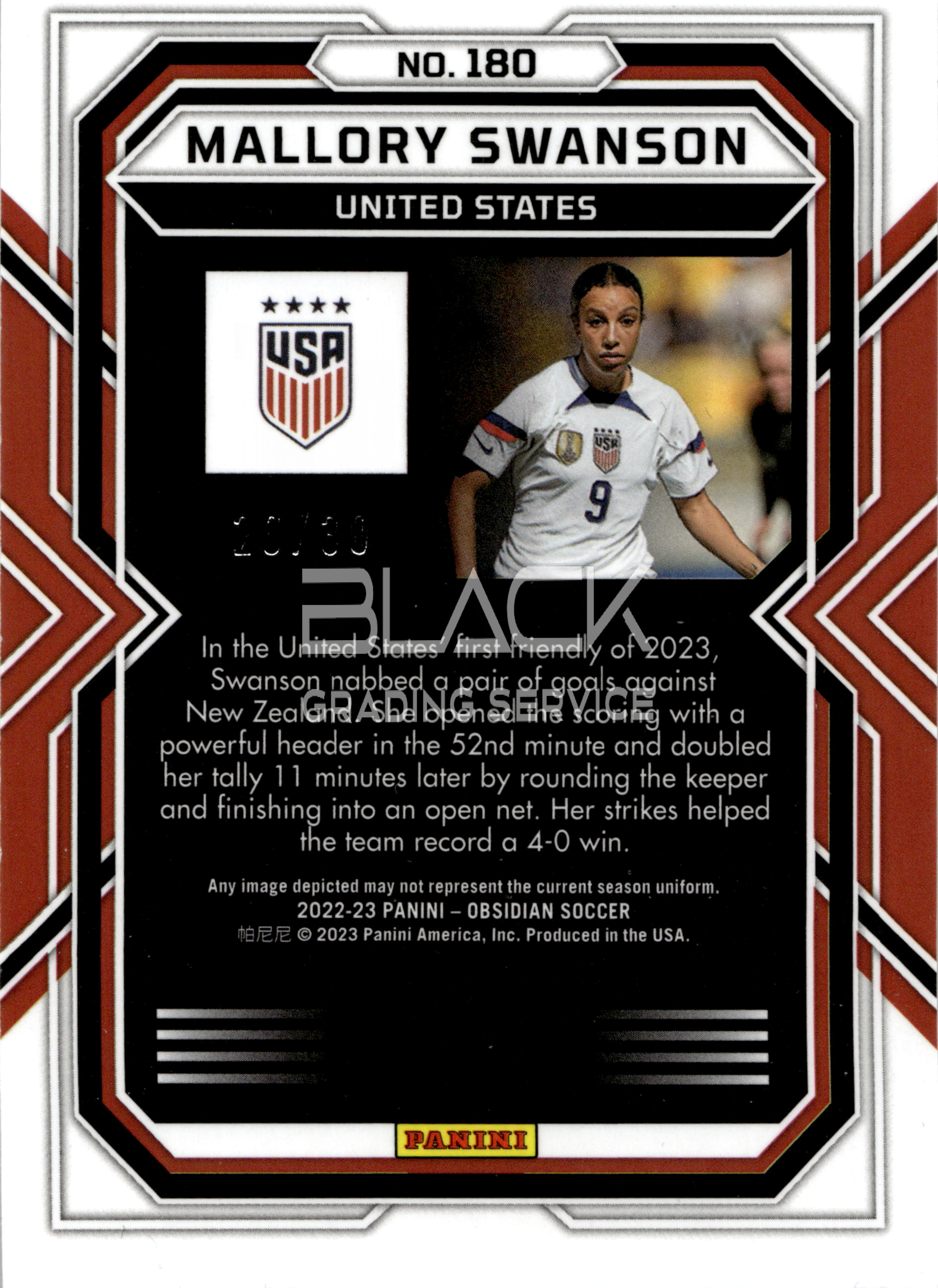 Back - Panini Obsidian Soccer
