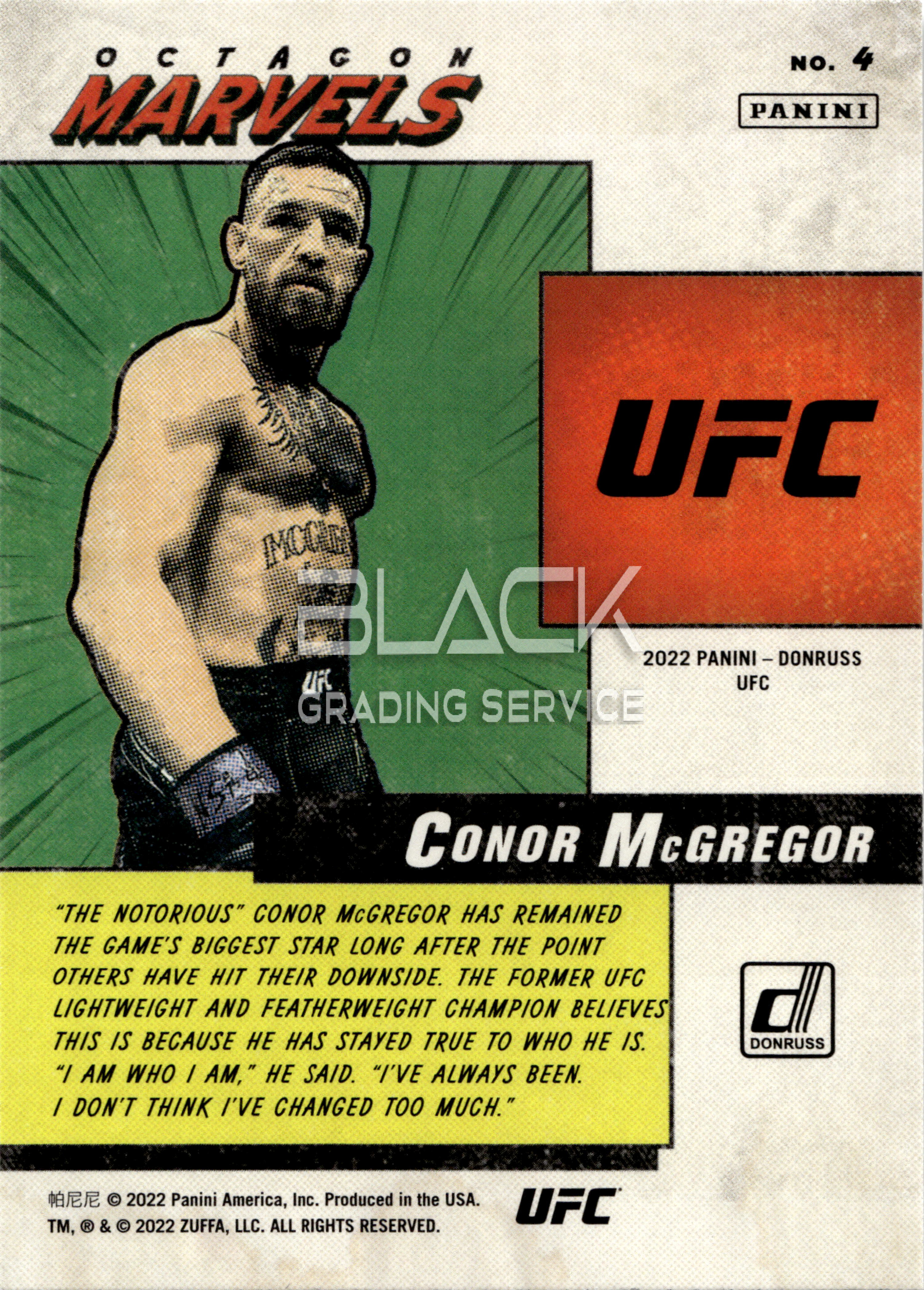 Back - Panini Donruss UFC