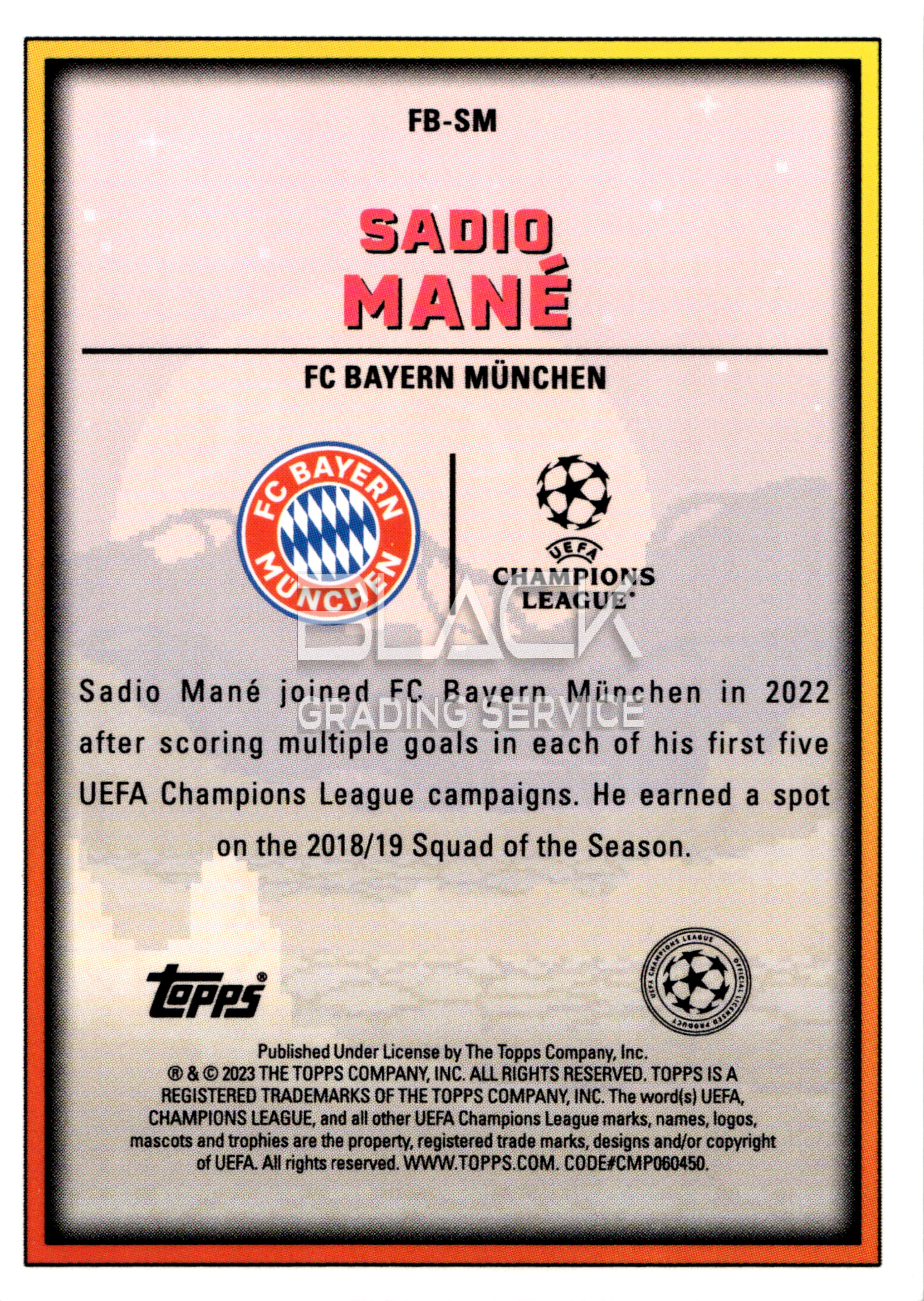Back - Topps UCC Superstars