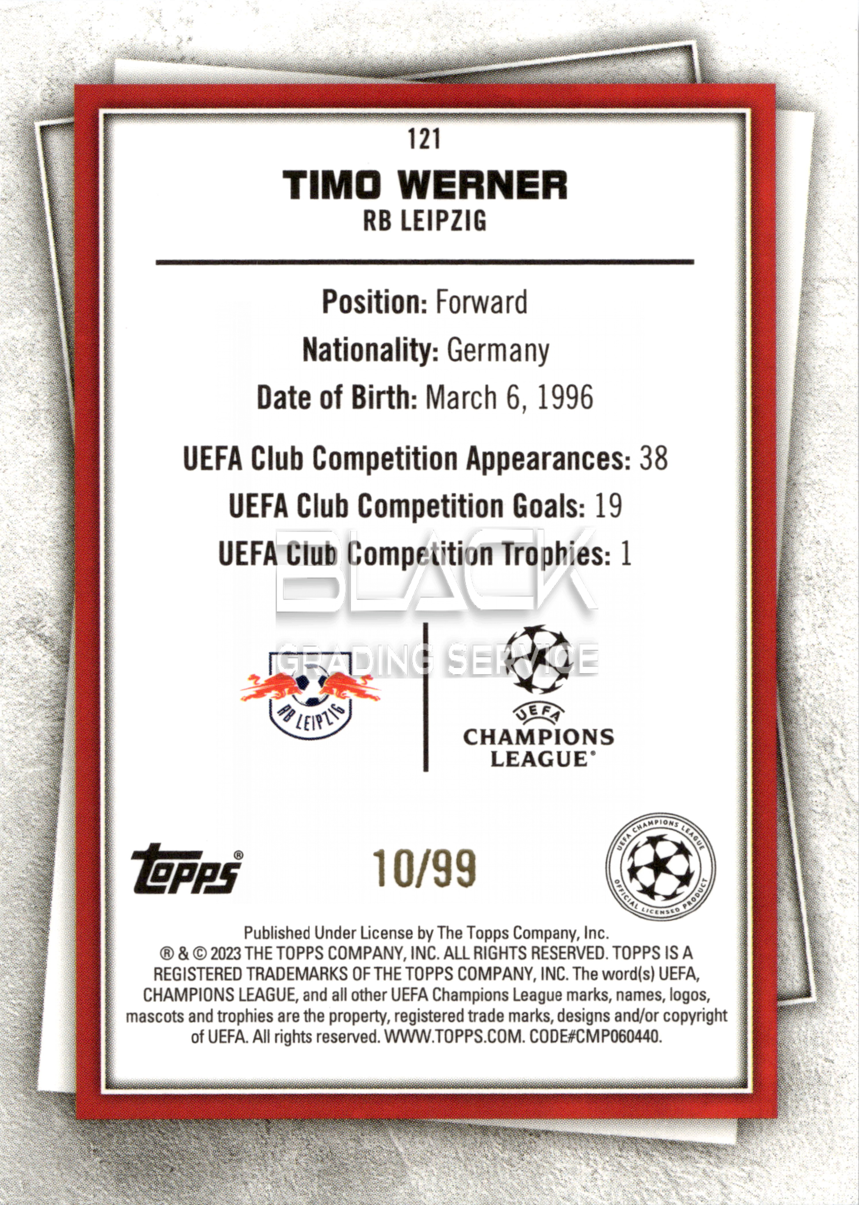 Back - Topps UCC Superstars
