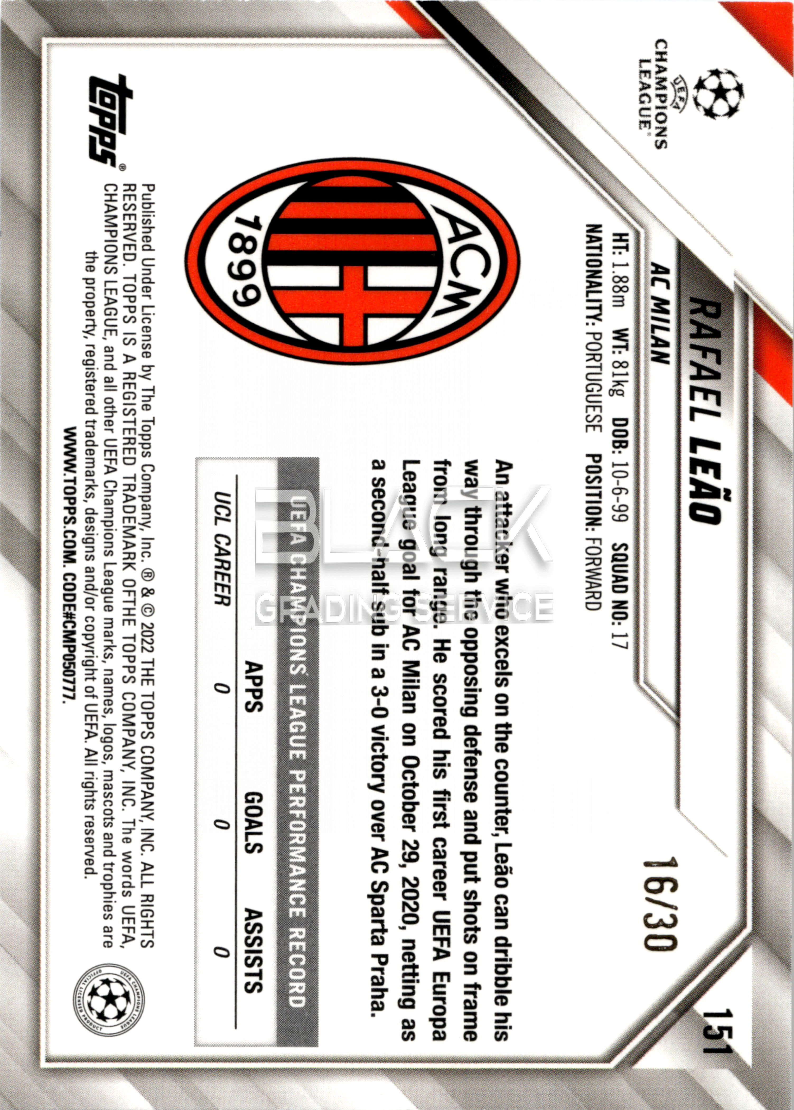 Back - Topps UCL 1st Edition Box