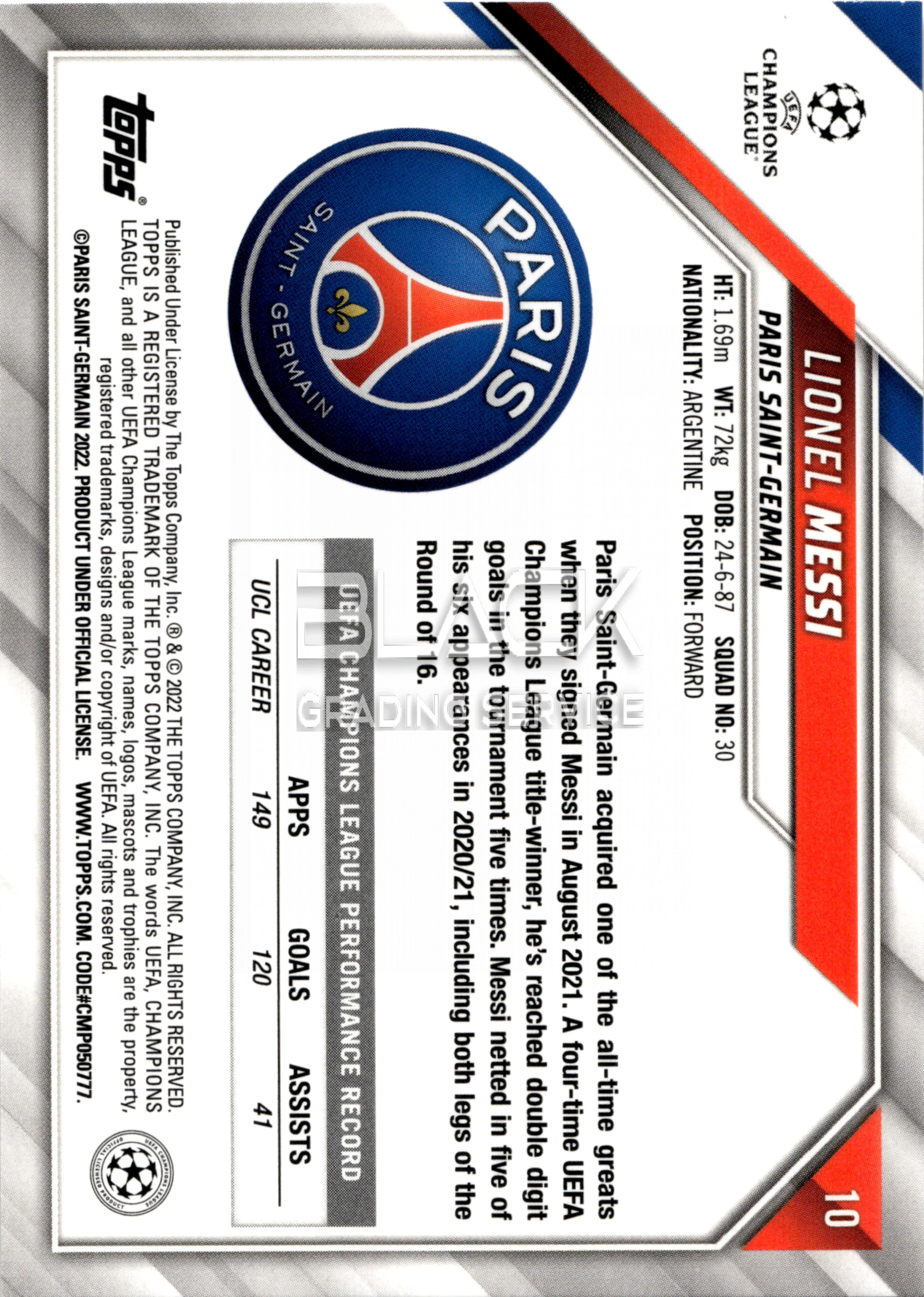 Back - Topps UCL 1st Edition Box