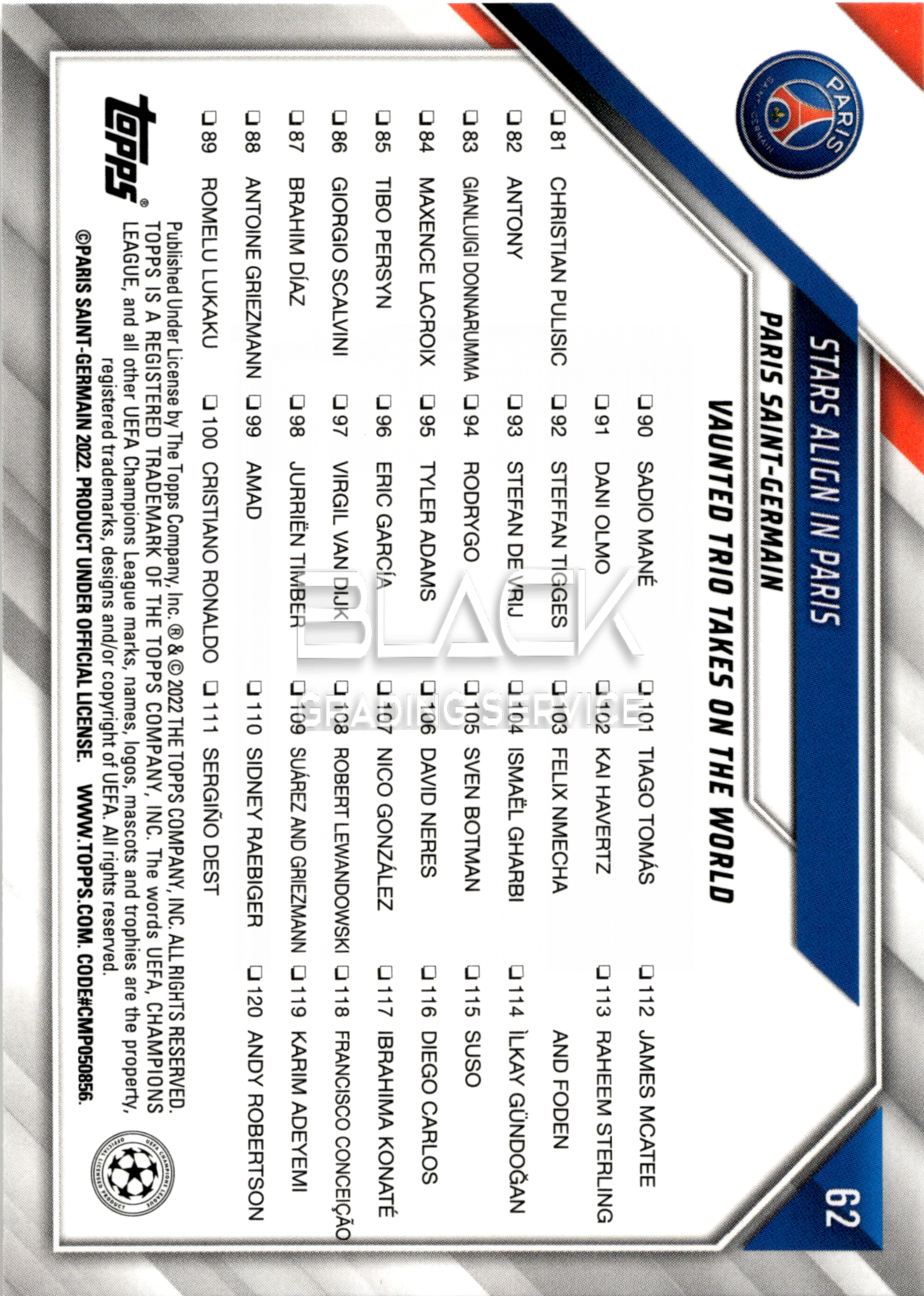 Back - Topps UCL 1st Edition Box