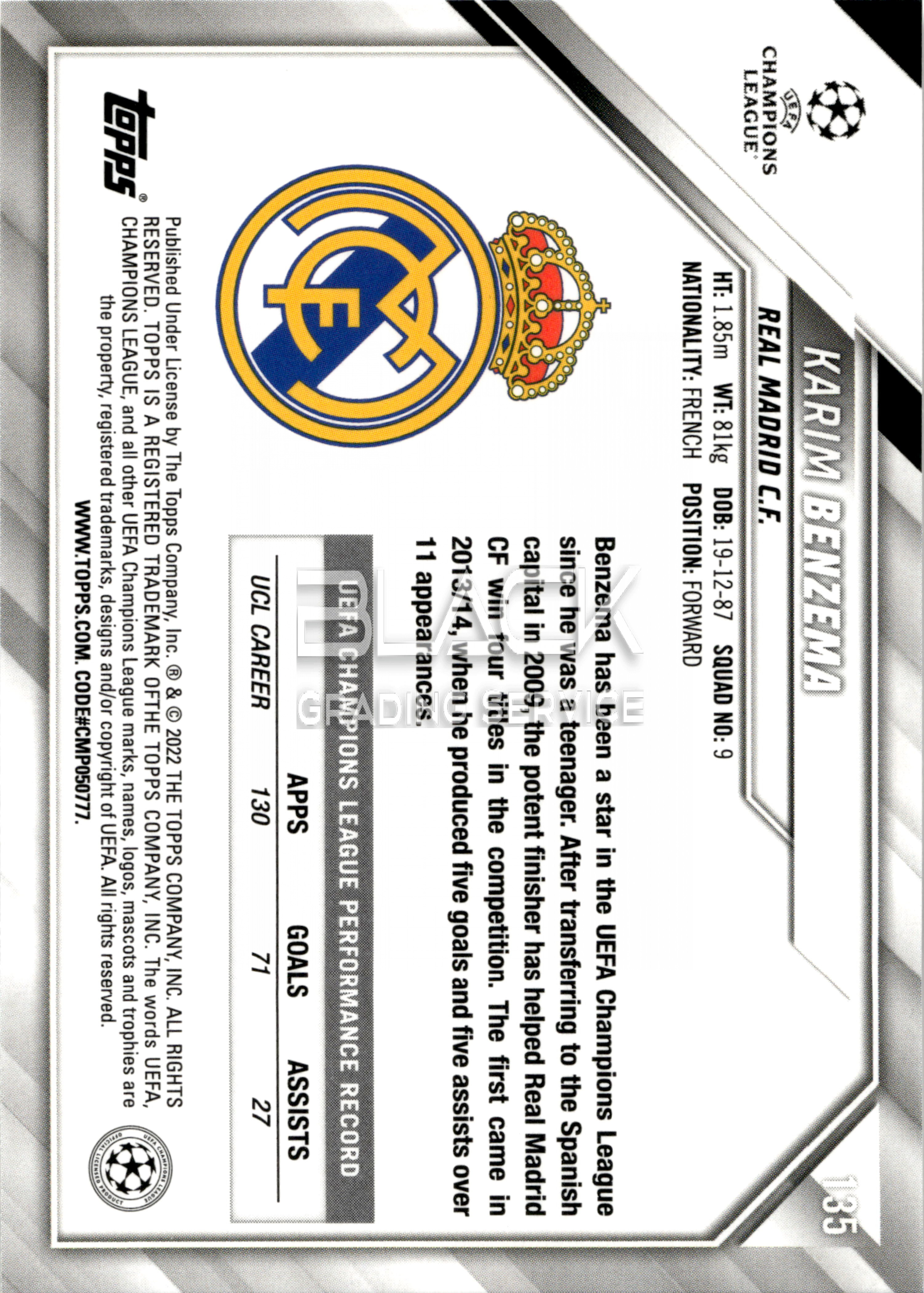 Back - Topps UCL 1st Edition Box