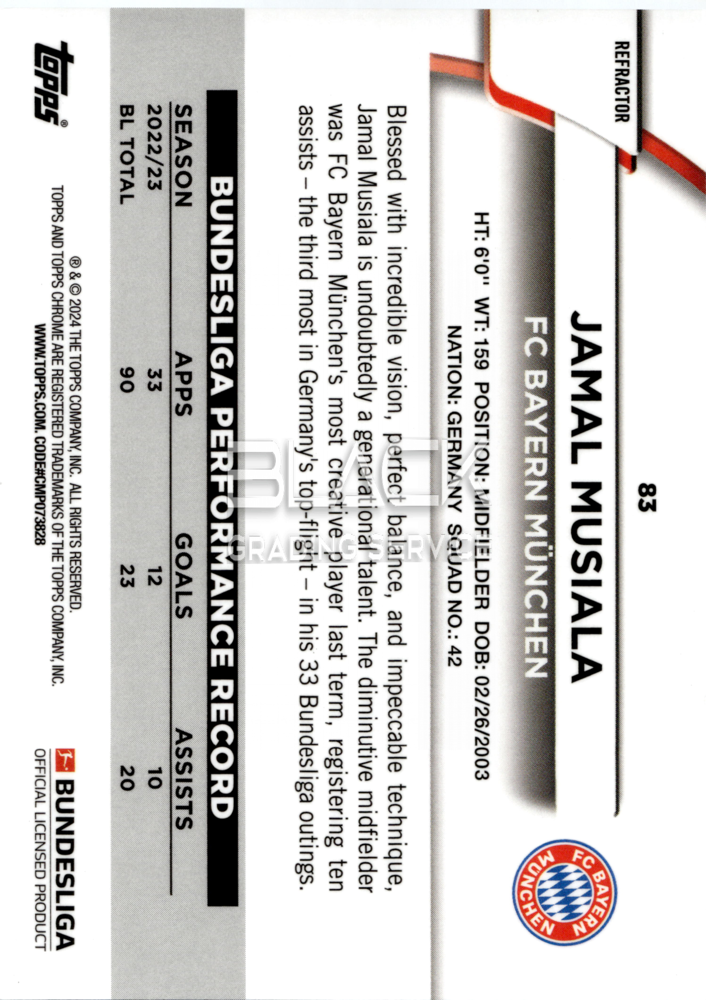 Back - Topps Chrome Bundesliga 60 Years