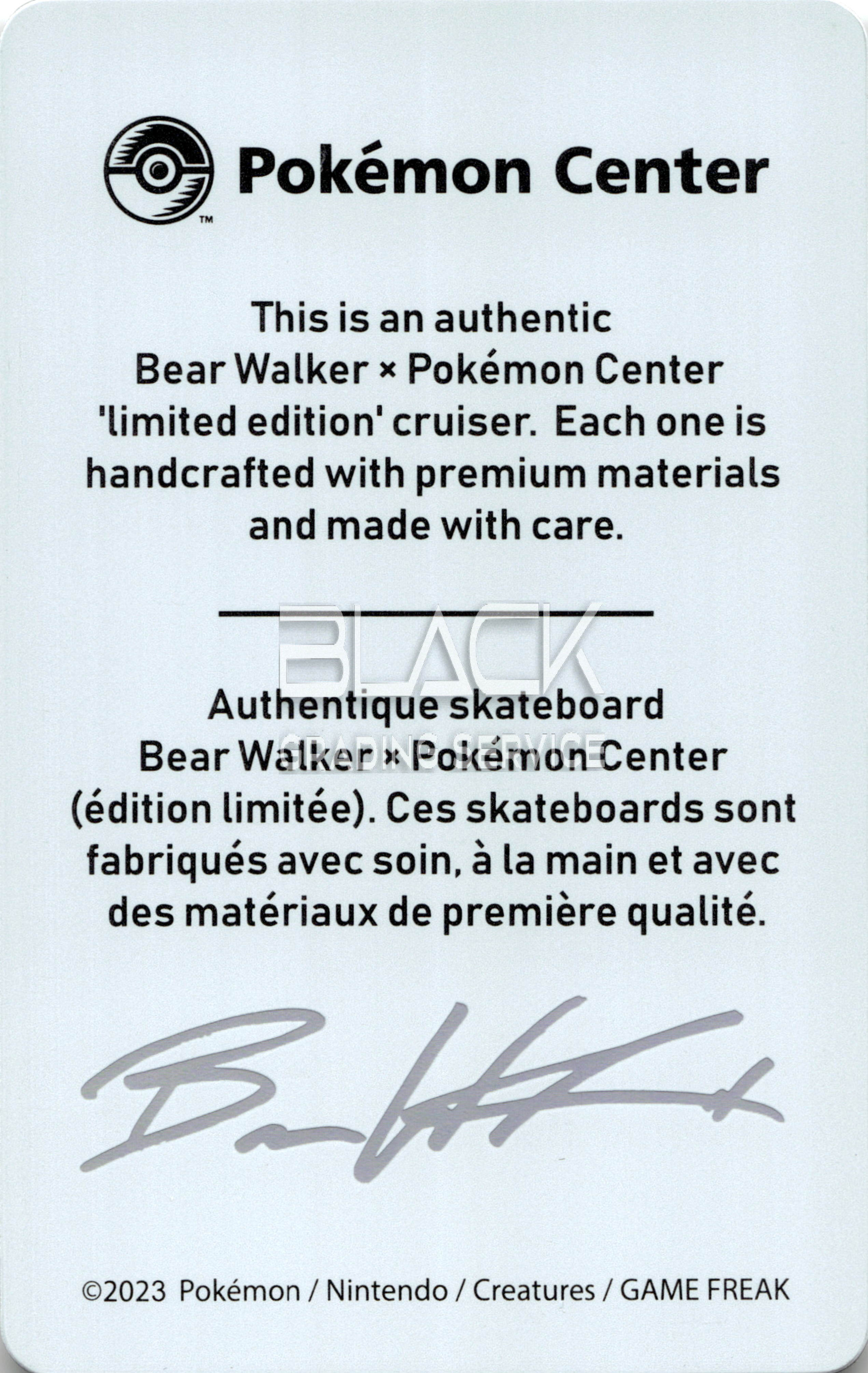 Back - Pokemon Bear Walker Skatecraft